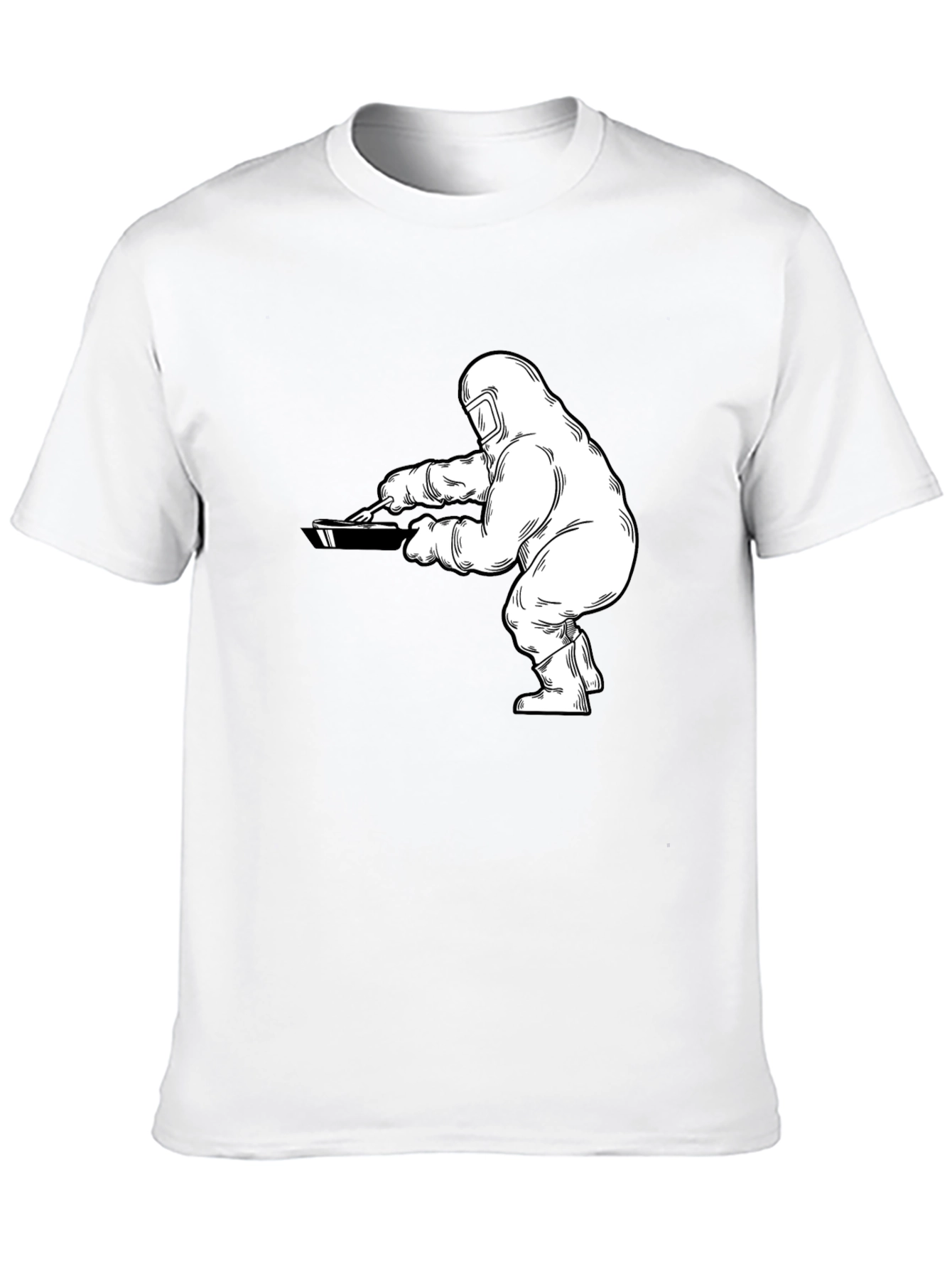 Hazmat Chef Graphic Tee - Black Cotton T-Shirt