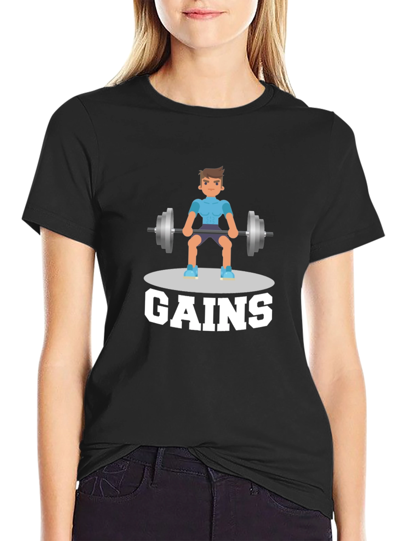 Gains Graphic T-Shirt - Gym & Fitness Motivation