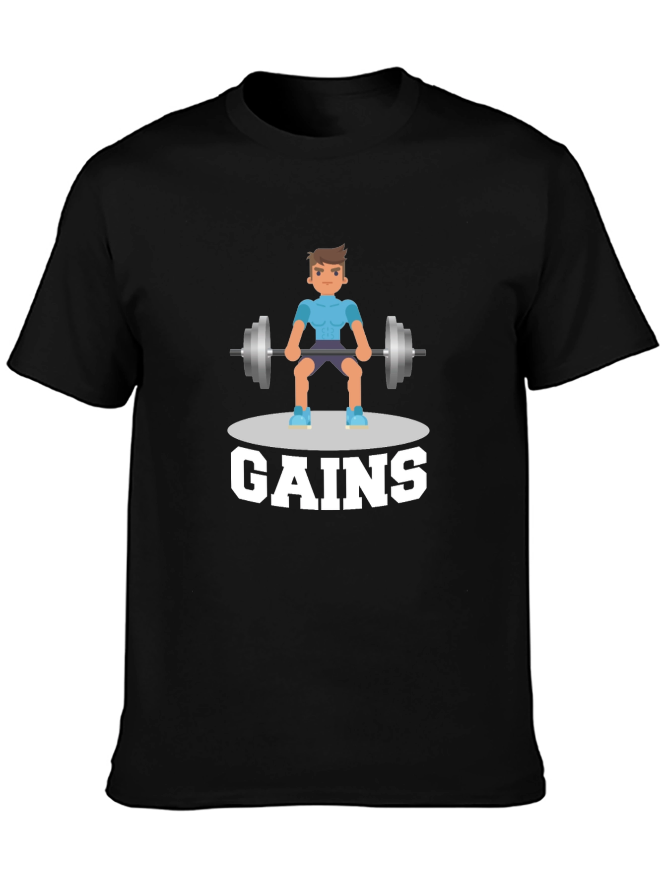 Gains Graphic T-Shirt - Gym & Fitness Motivation