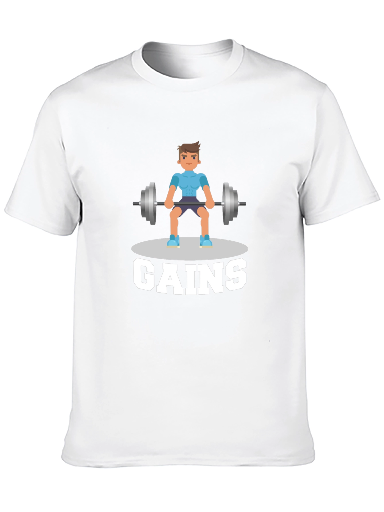 Gains Graphic T-Shirt - Gym & Fitness Motivation