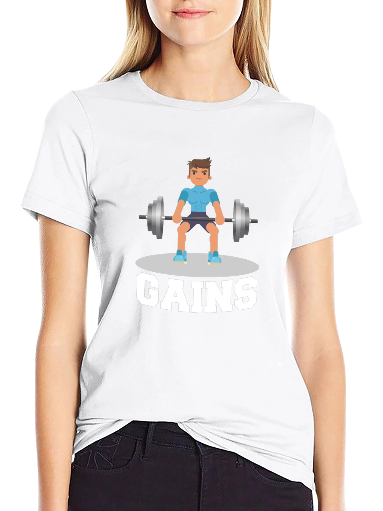 Gains Graphic T-Shirt - Gym & Fitness Motivation