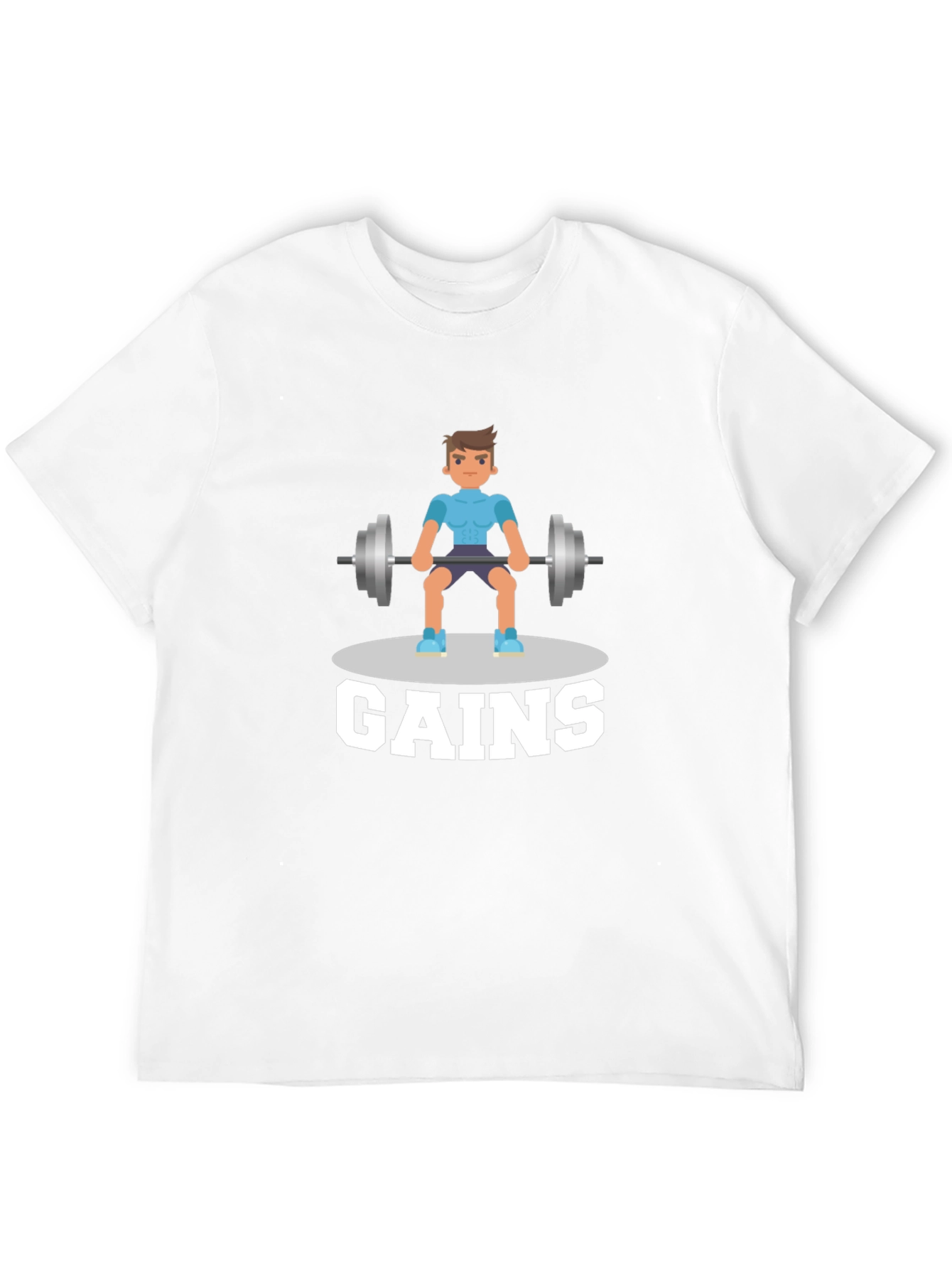 Gains Graphic T-Shirt - Gym & Fitness Motivation