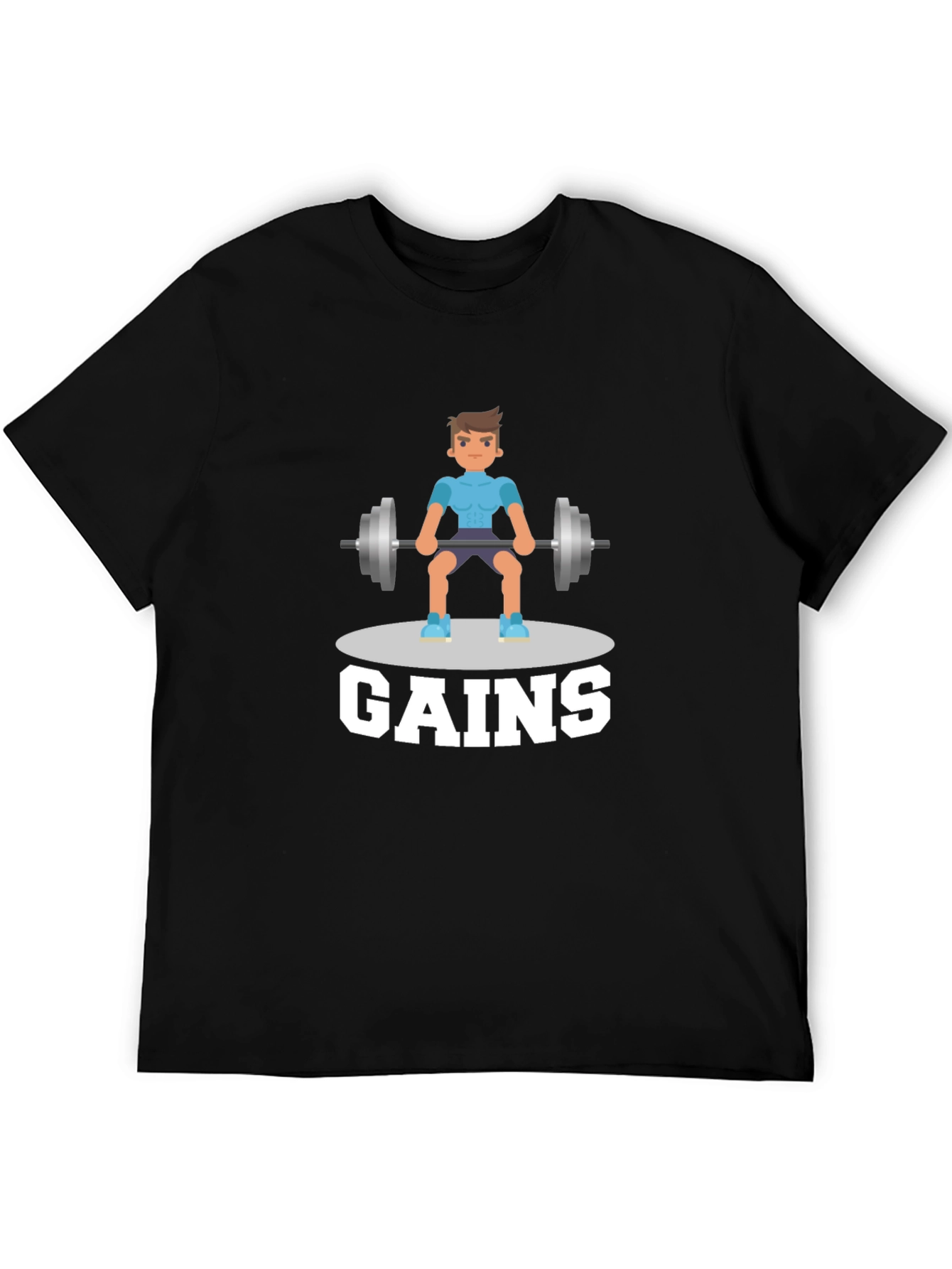 Gains Graphic T-Shirt - Gym & Fitness Motivation