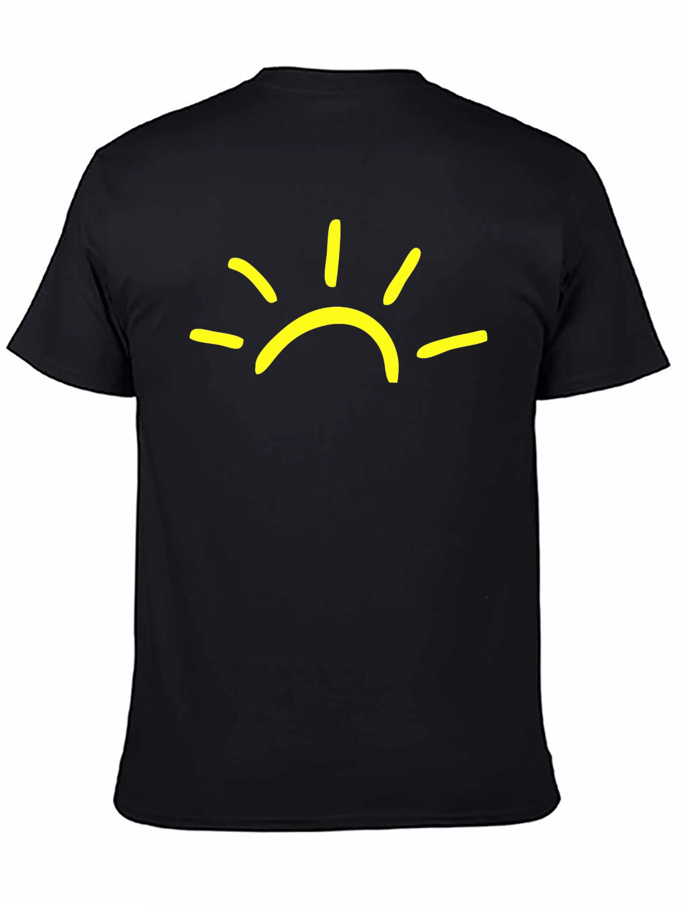 Sunshine Graphic Tee - Black Casual T-Shirt