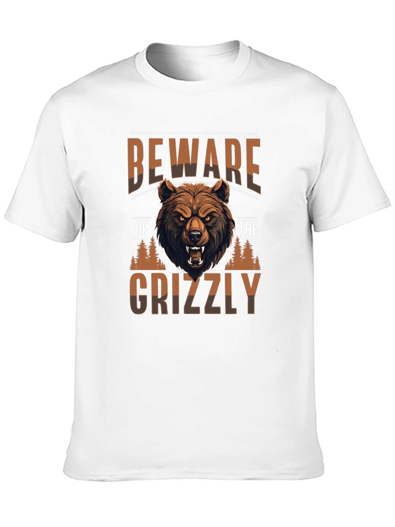 Beware of Grizzly Black T-Shirt