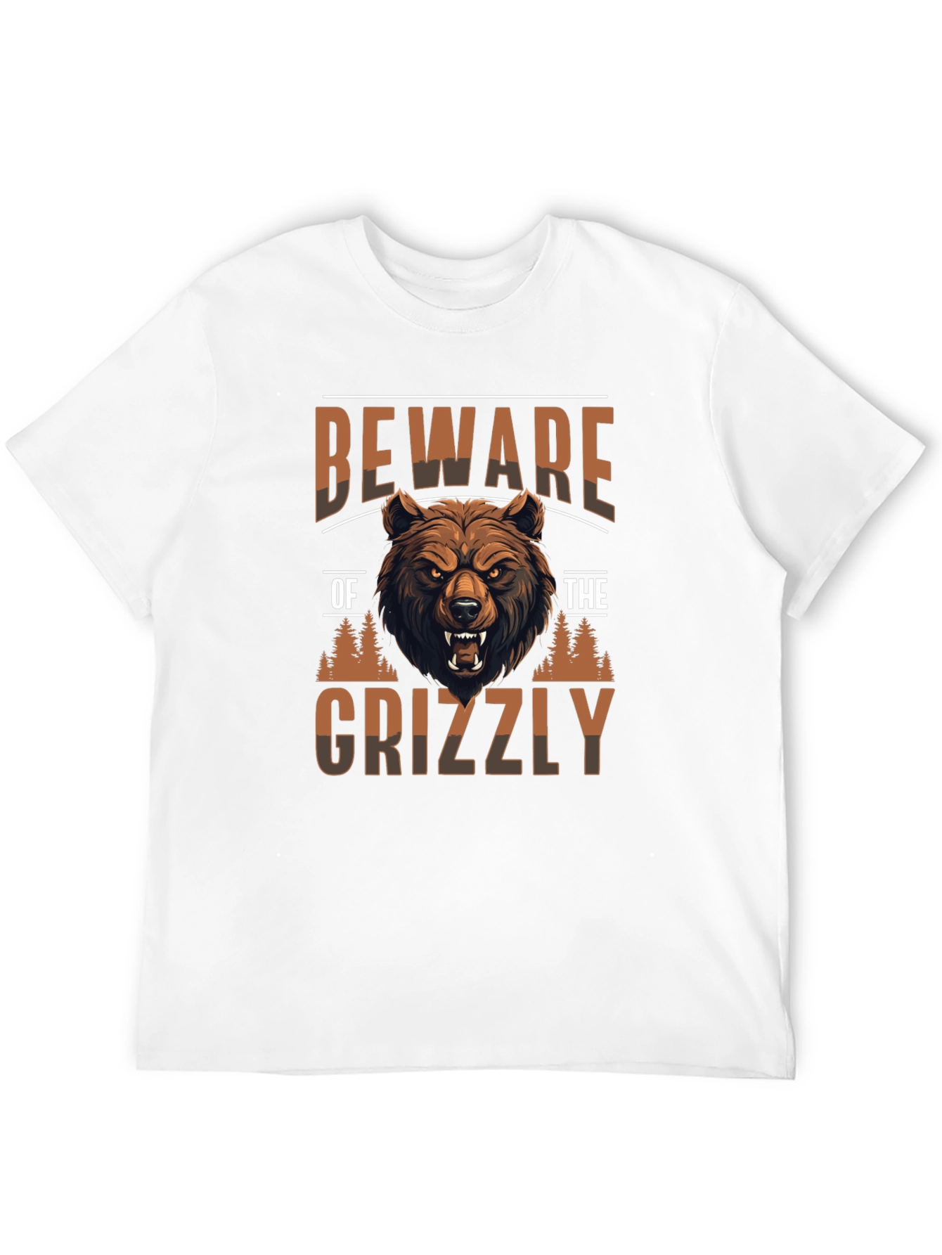 Beware of Grizzly Black T-Shirt