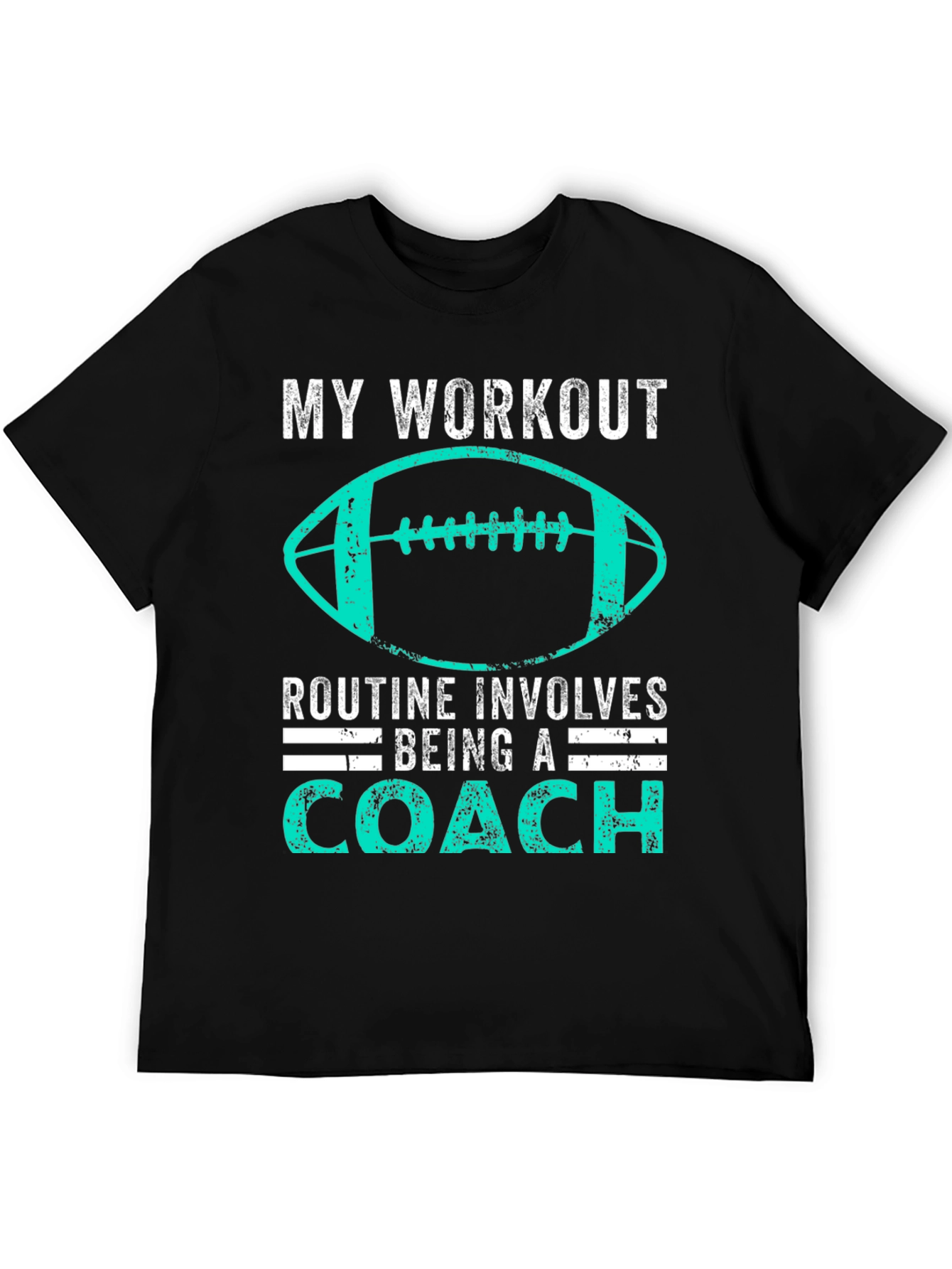 Coach Workout T-Shirt - Football Design