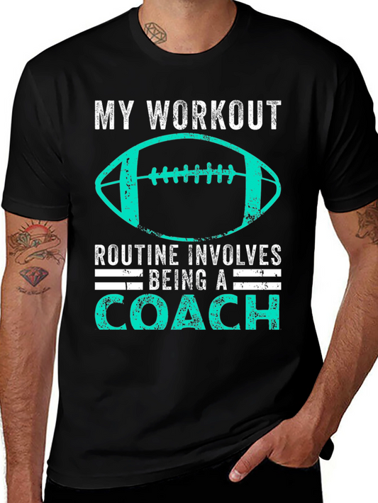 Coach Workout T-Shirt - Football Design
