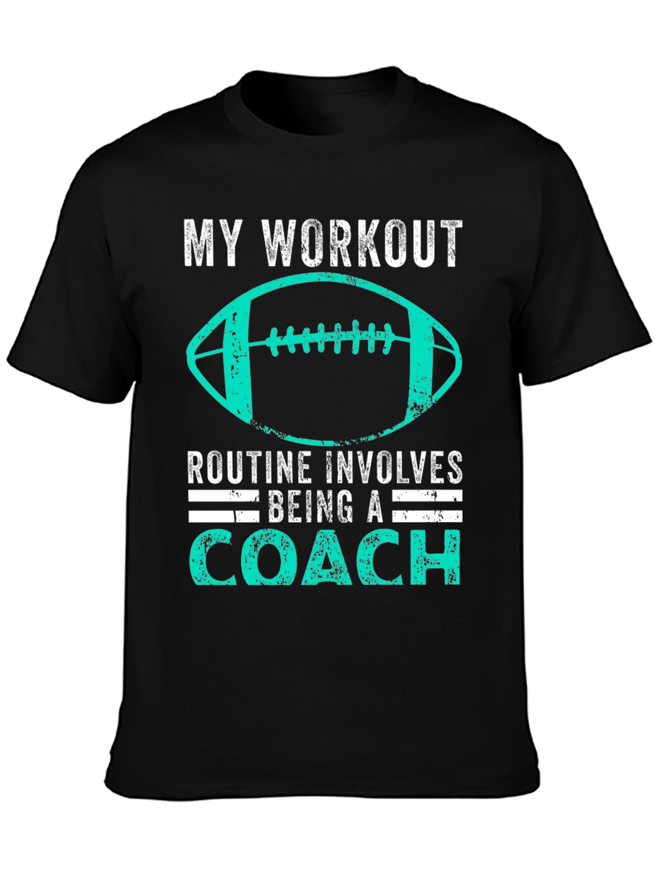 Coach Workout T-Shirt - Football Design