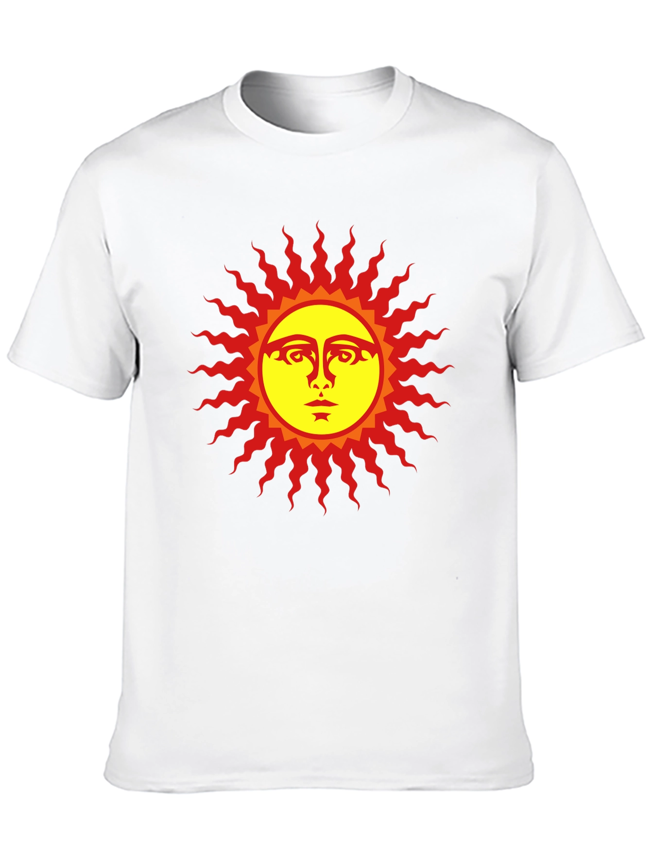 Sun Face Graphic Black T-Shirt