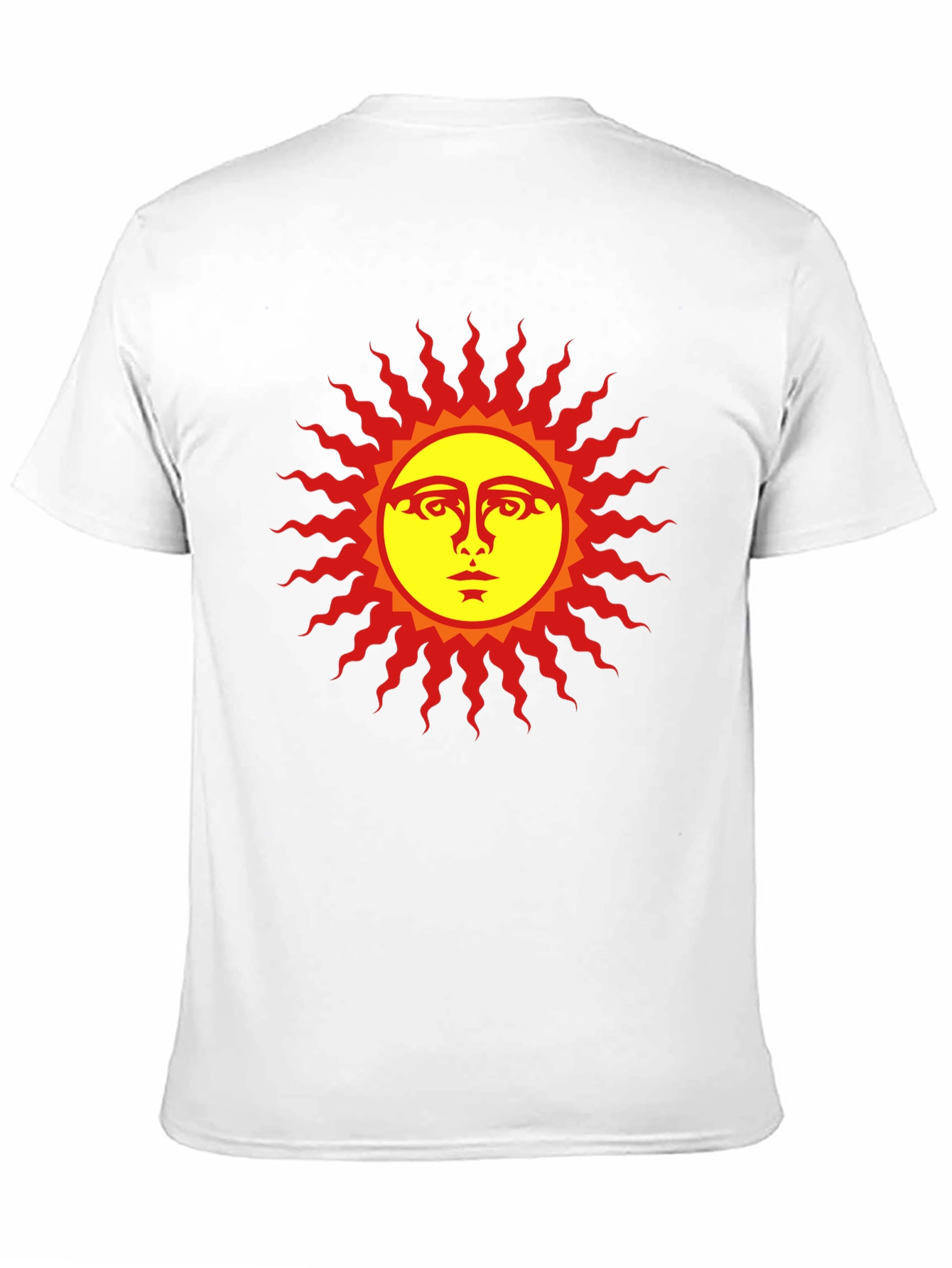 Sun Face Graphic Black T-Shirt