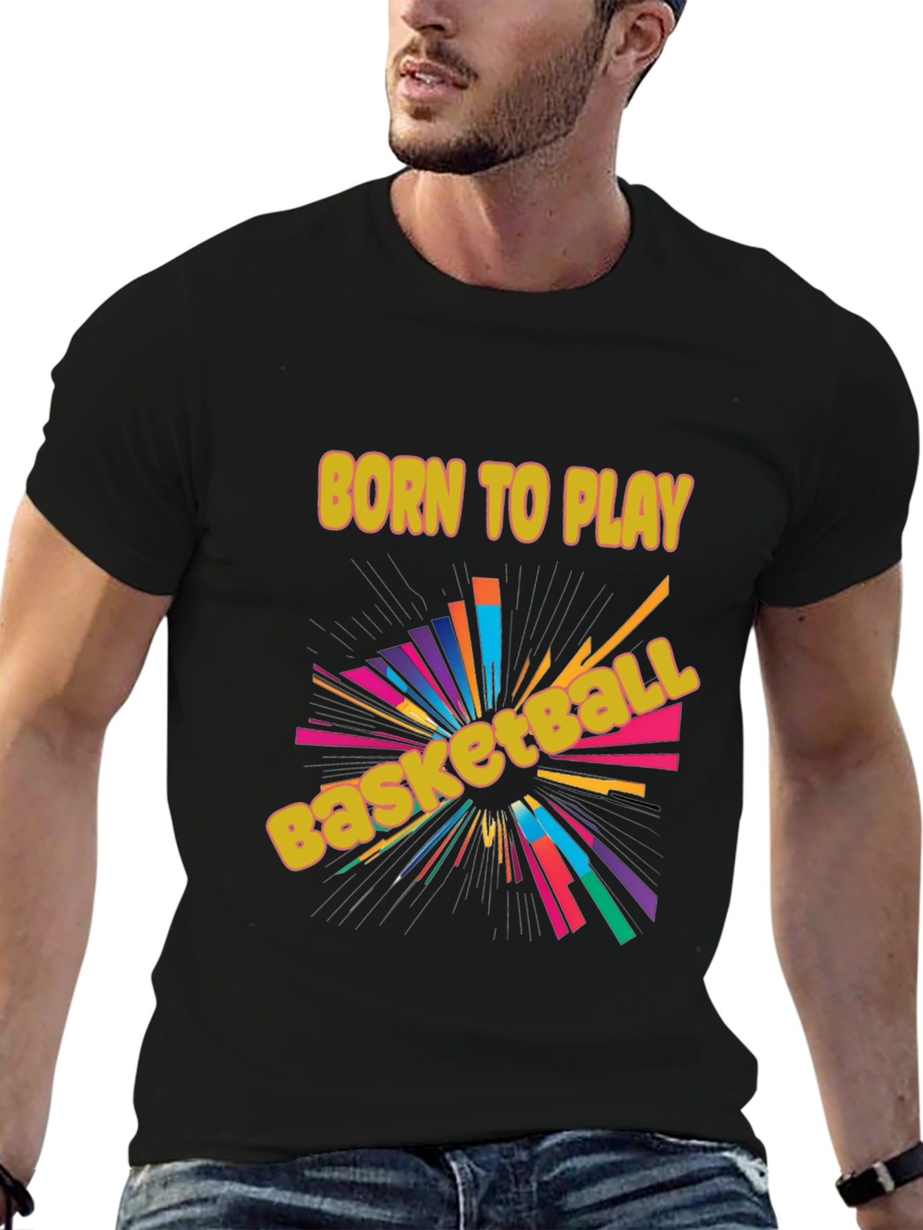 Born to Play Basketball Graphic Tee