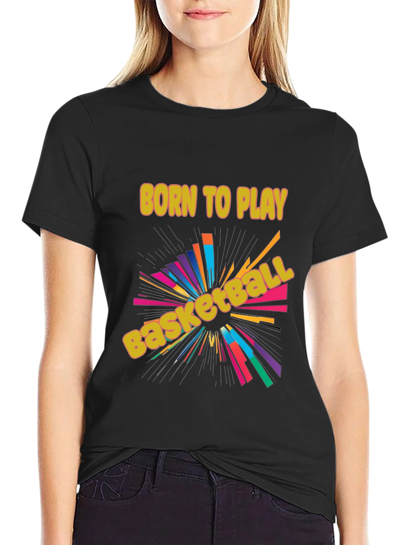 Born to Play Basketball Graphic Tee