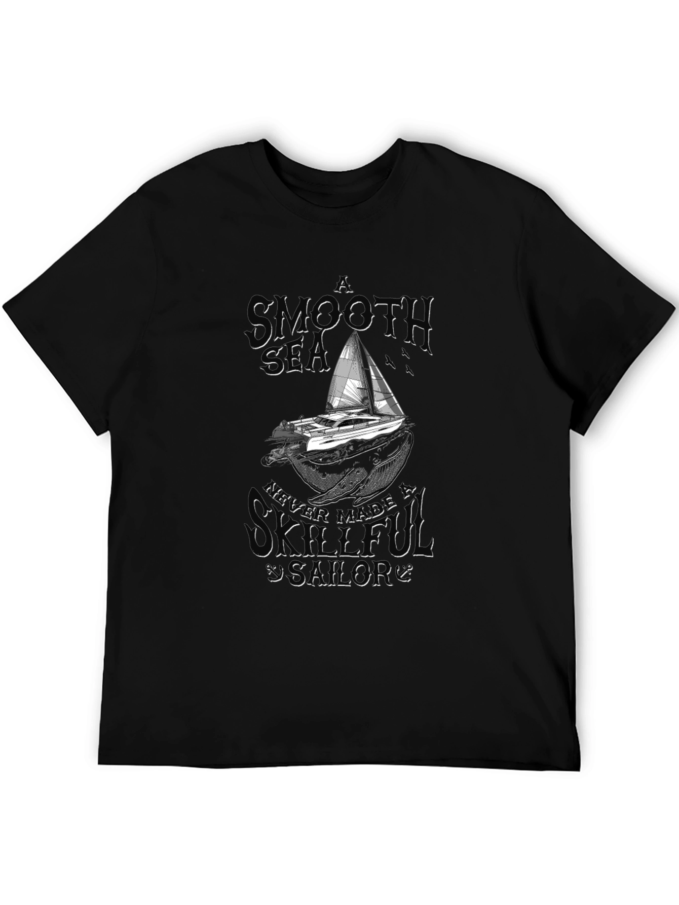 Smooth Sea Skillful Sailor Graphic T-Shirt