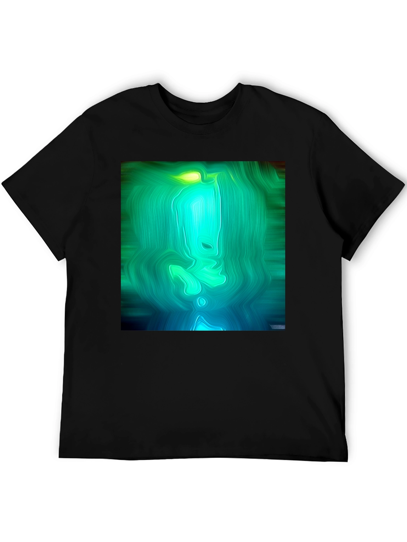 Abstract Green & Blue Graphic Tee