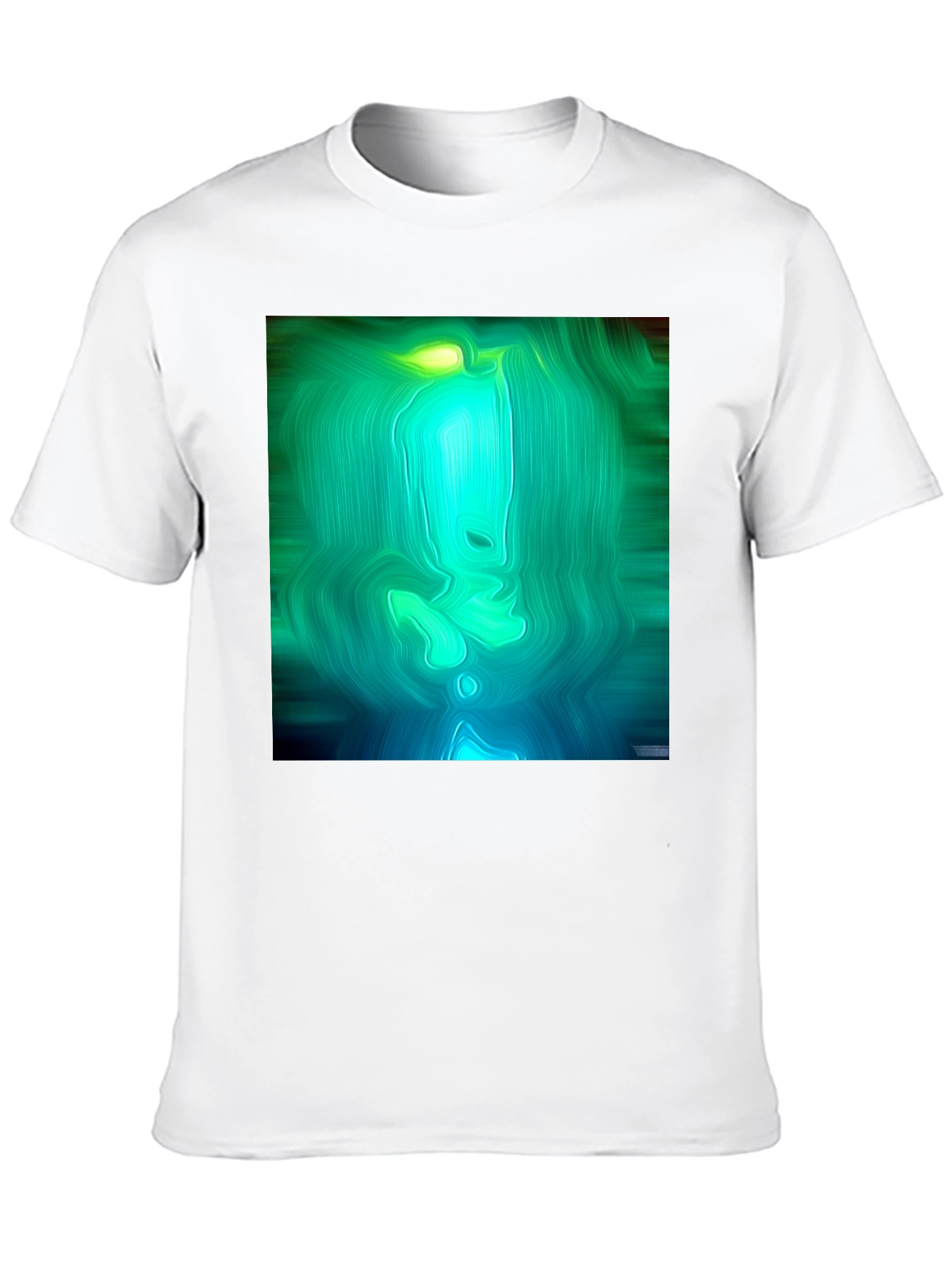 Abstract Green & Blue Graphic Tee