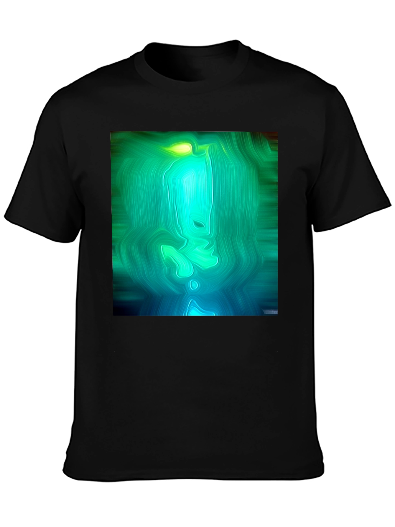 Abstract Green & Blue Graphic Tee