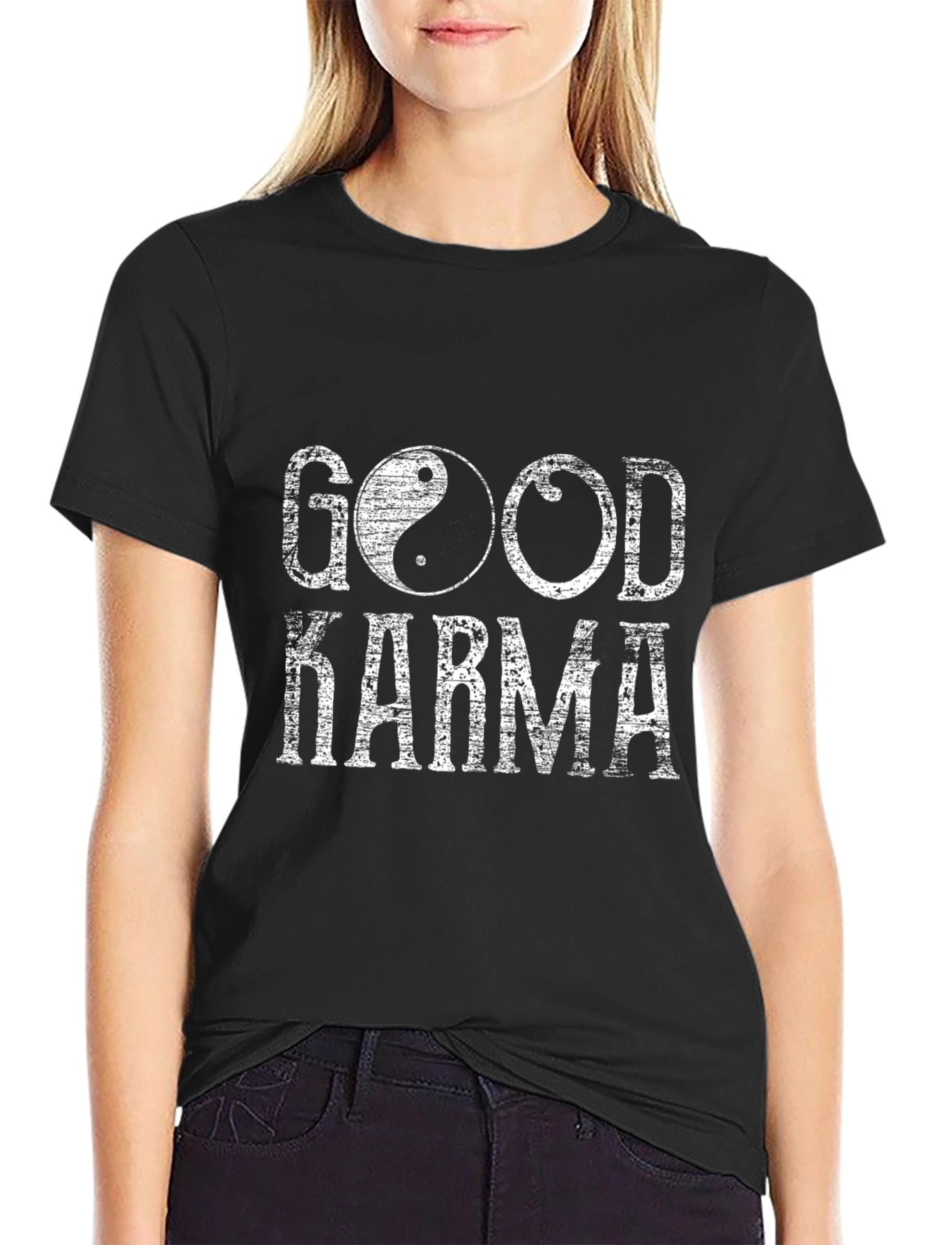 Good Karma Yin Yang Graphic T-Shirt