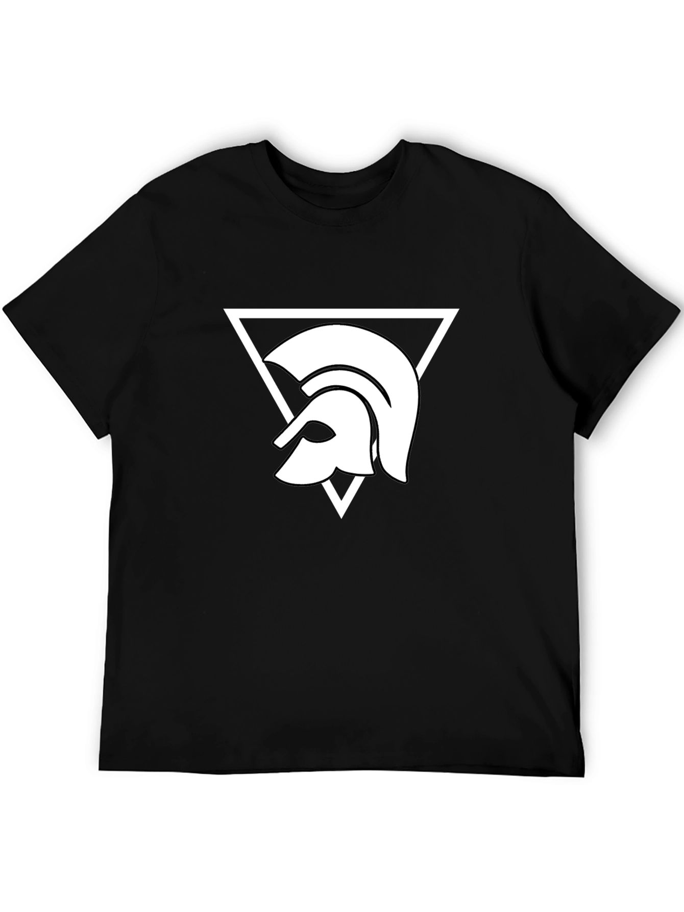 Spartan Helmet Graphic Tee - Bold Black Shirt