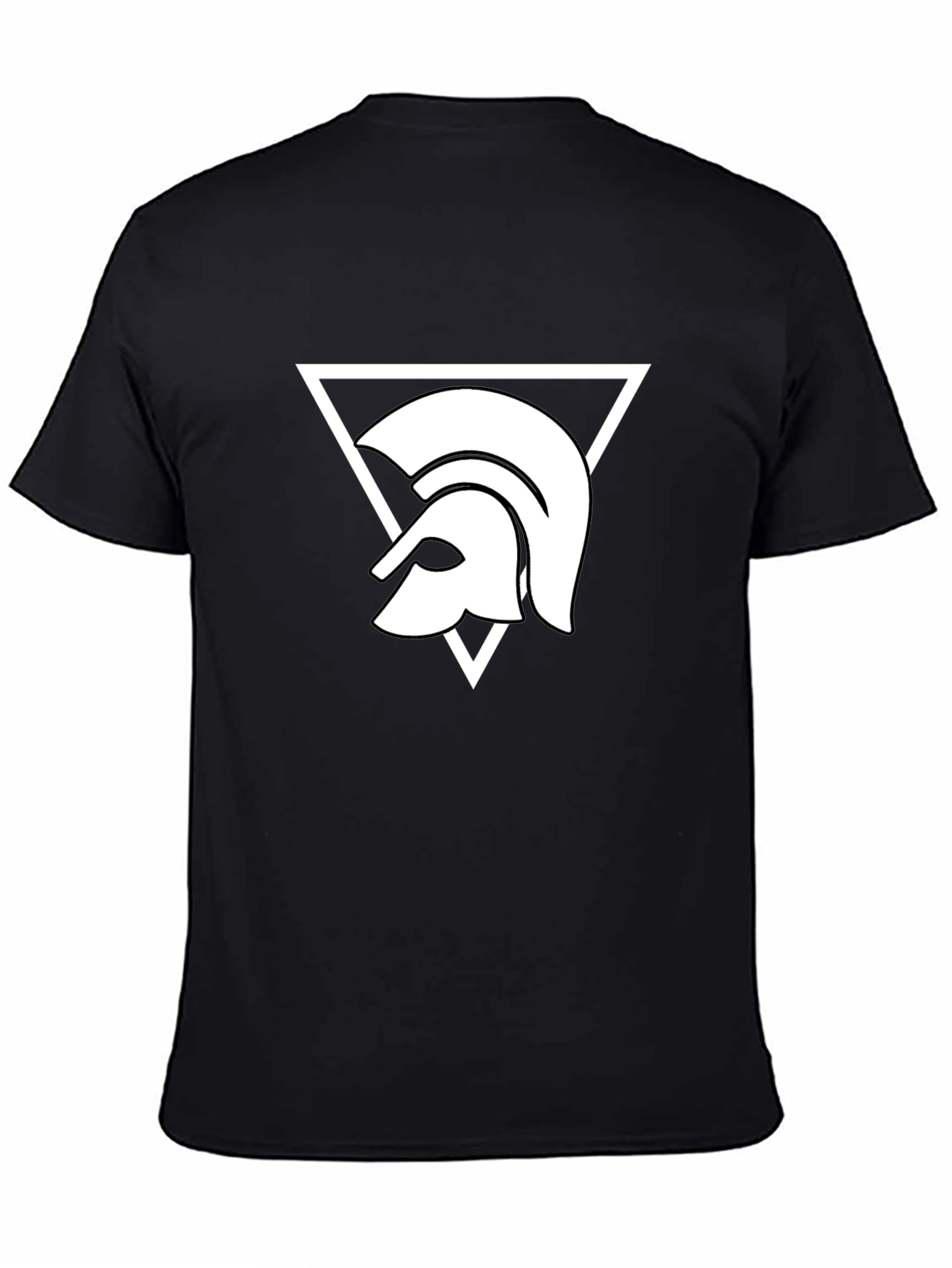 Spartan Helmet Graphic Tee - Bold Black Shirt