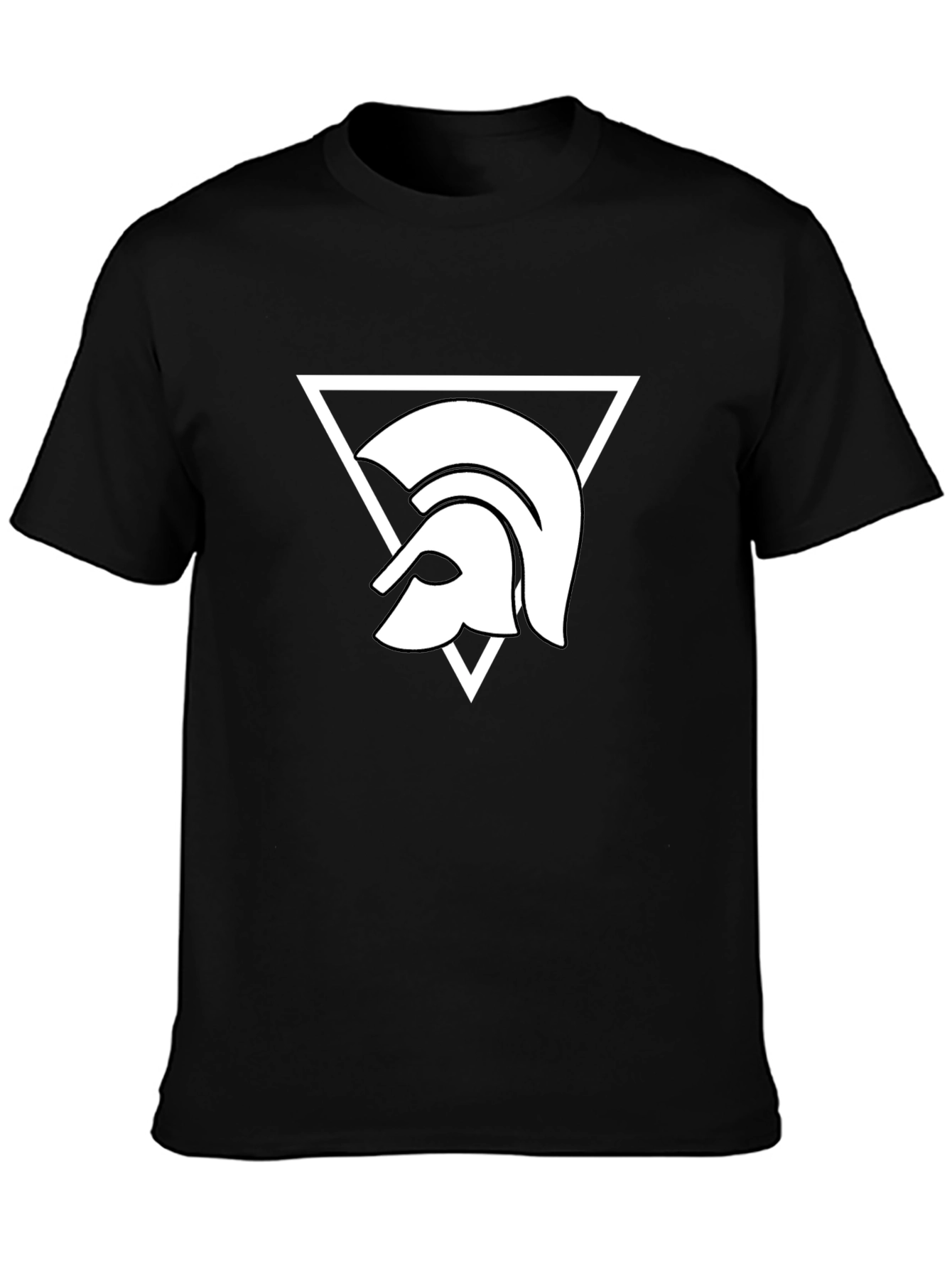 Spartan Helmet Graphic Tee - Bold Black Shirt