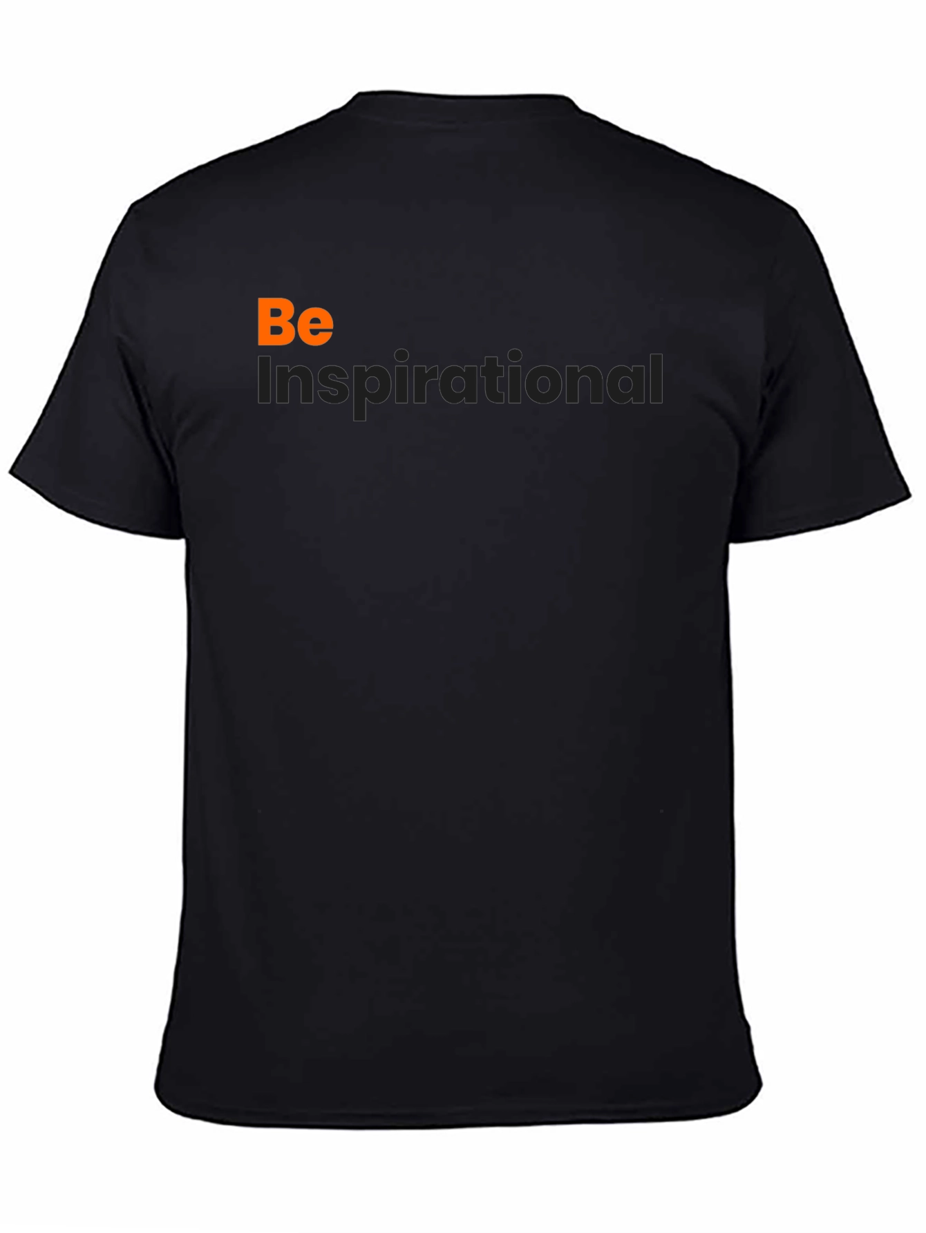 Be Inspirational Graphic Black T-Shirt