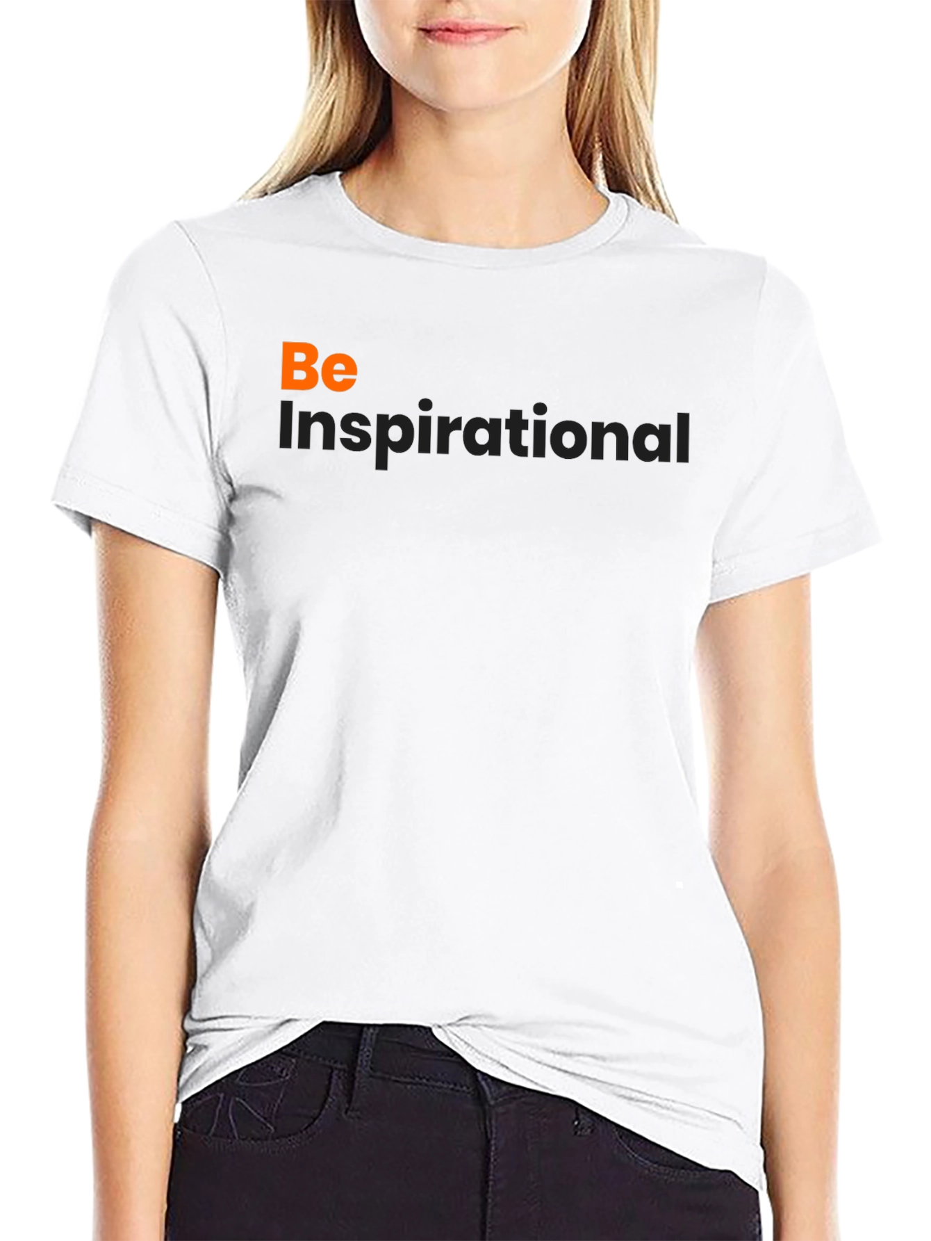 Be Inspirational Graphic Black T-Shirt