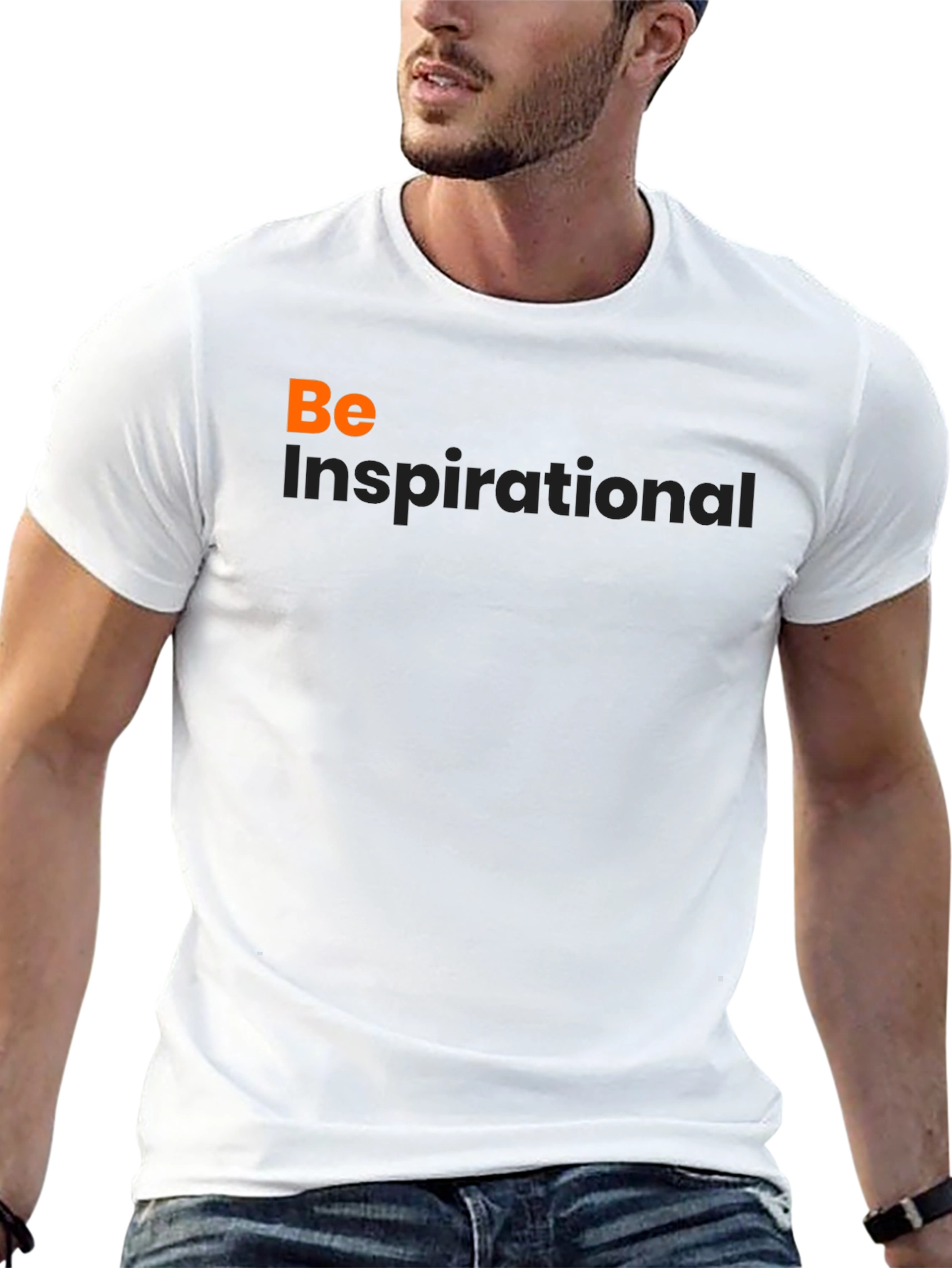 Be Inspirational Graphic Black T-Shirt