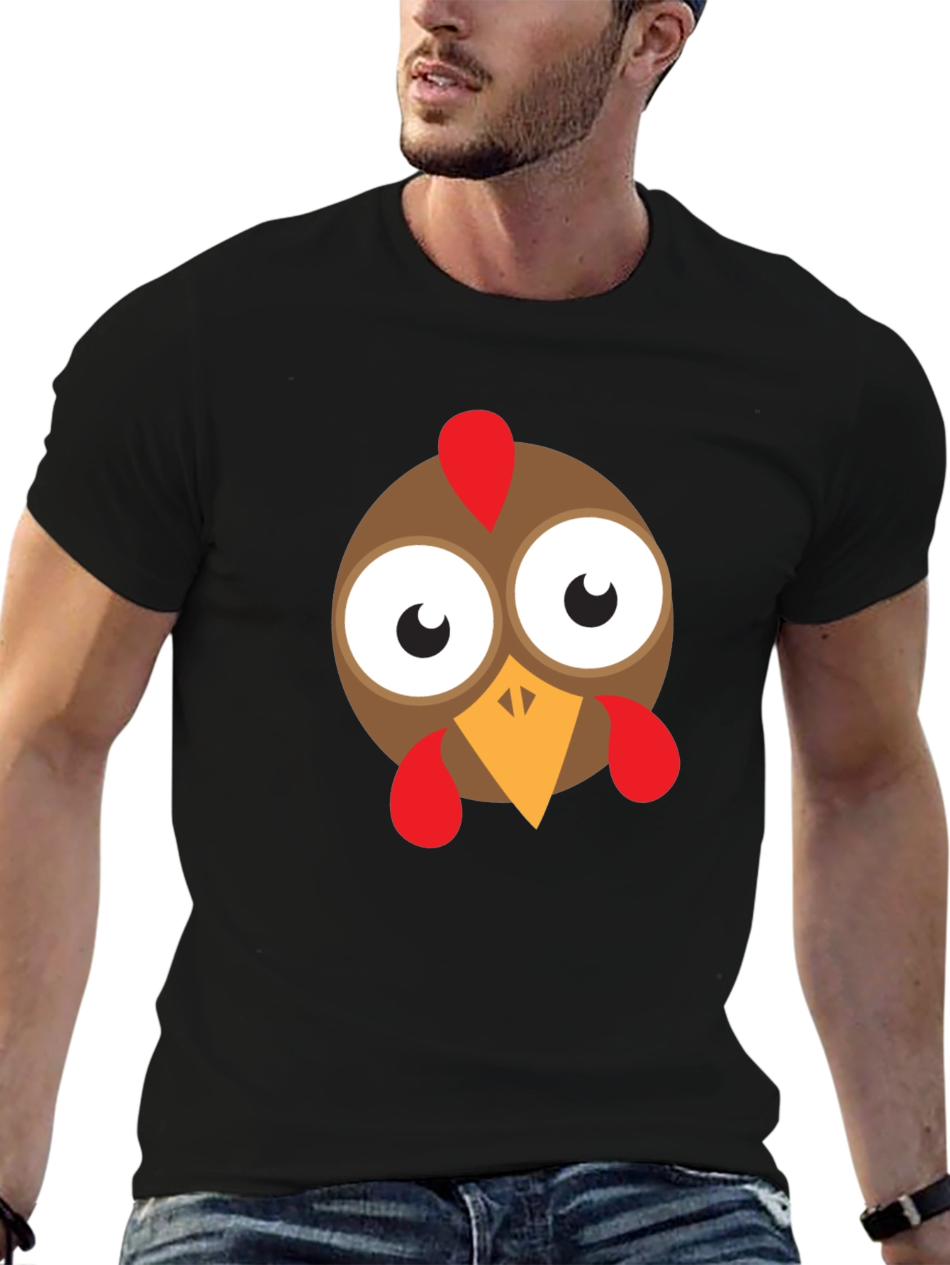 Funny Cartoon Turkey Thanksgiving T-Shirt