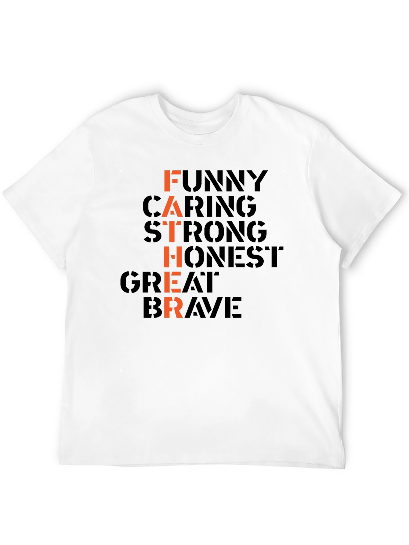 Father Funny Caring Strong Graphic T-Shirt