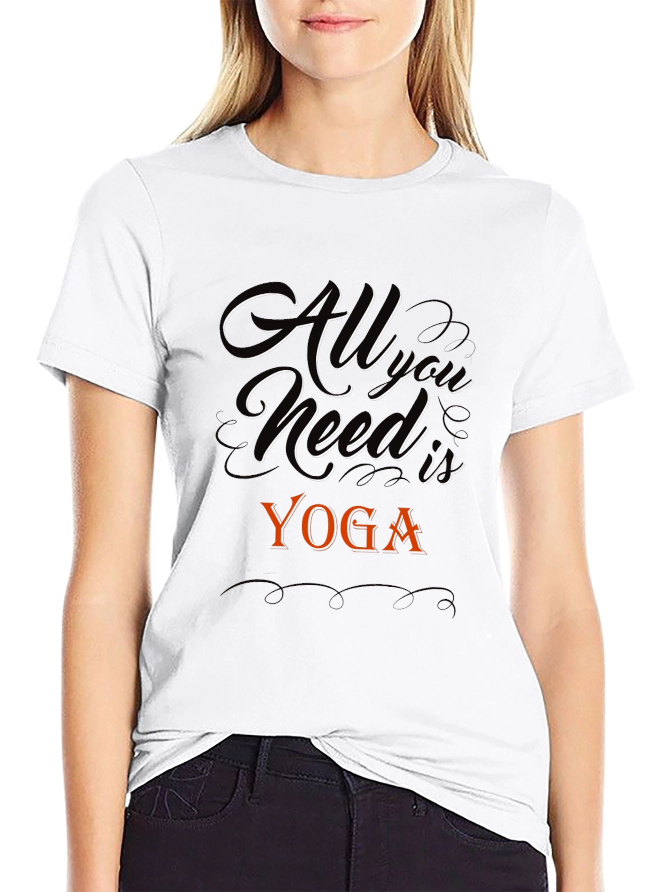 All You Need Is Yoga Black T-Shirt