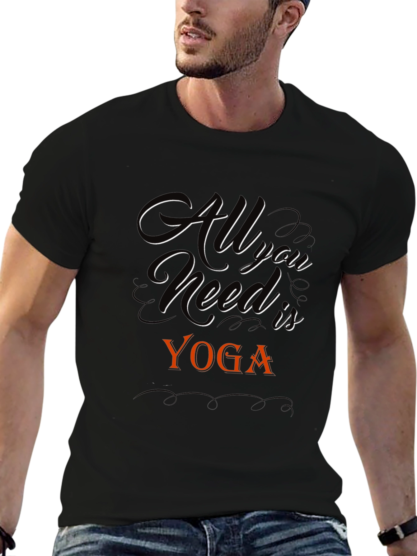 All You Need Is Yoga Black T-Shirt