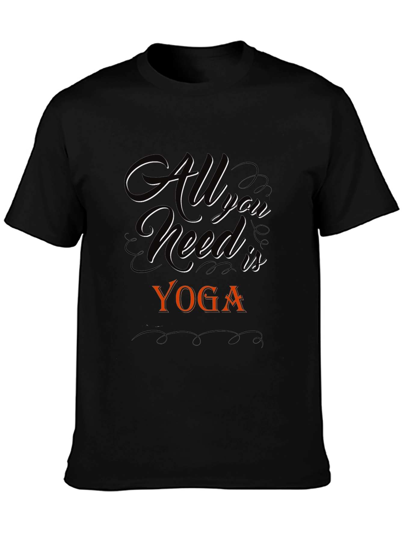 All You Need Is Yoga Black T-Shirt