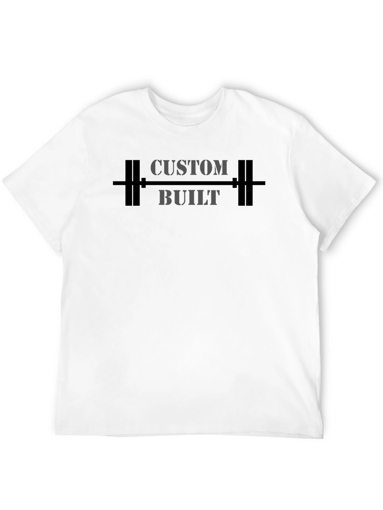Custom Built Barbell Graphic T-Shirt