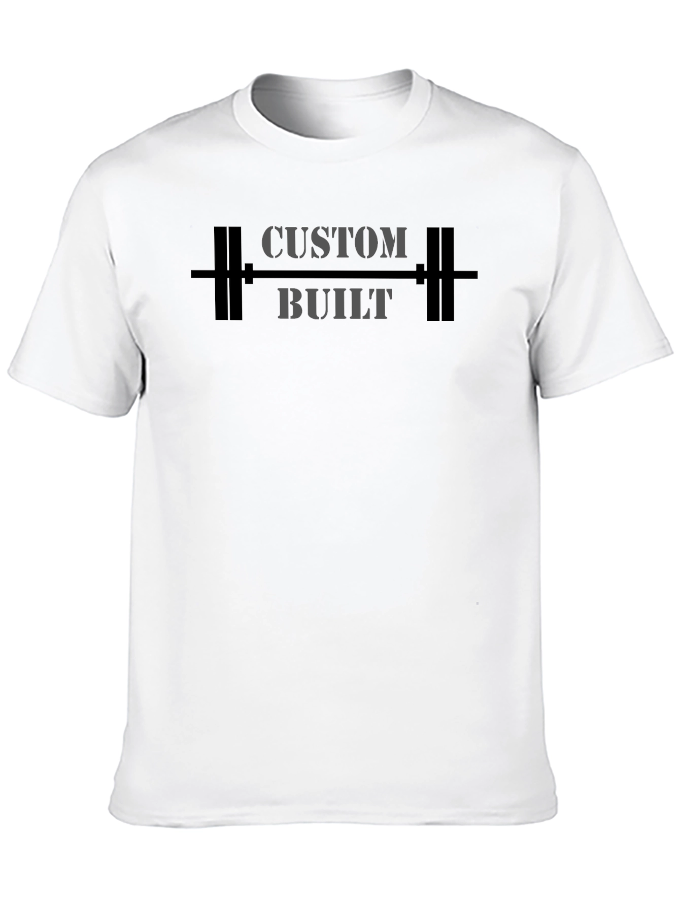 Custom Built Barbell Graphic T-Shirt