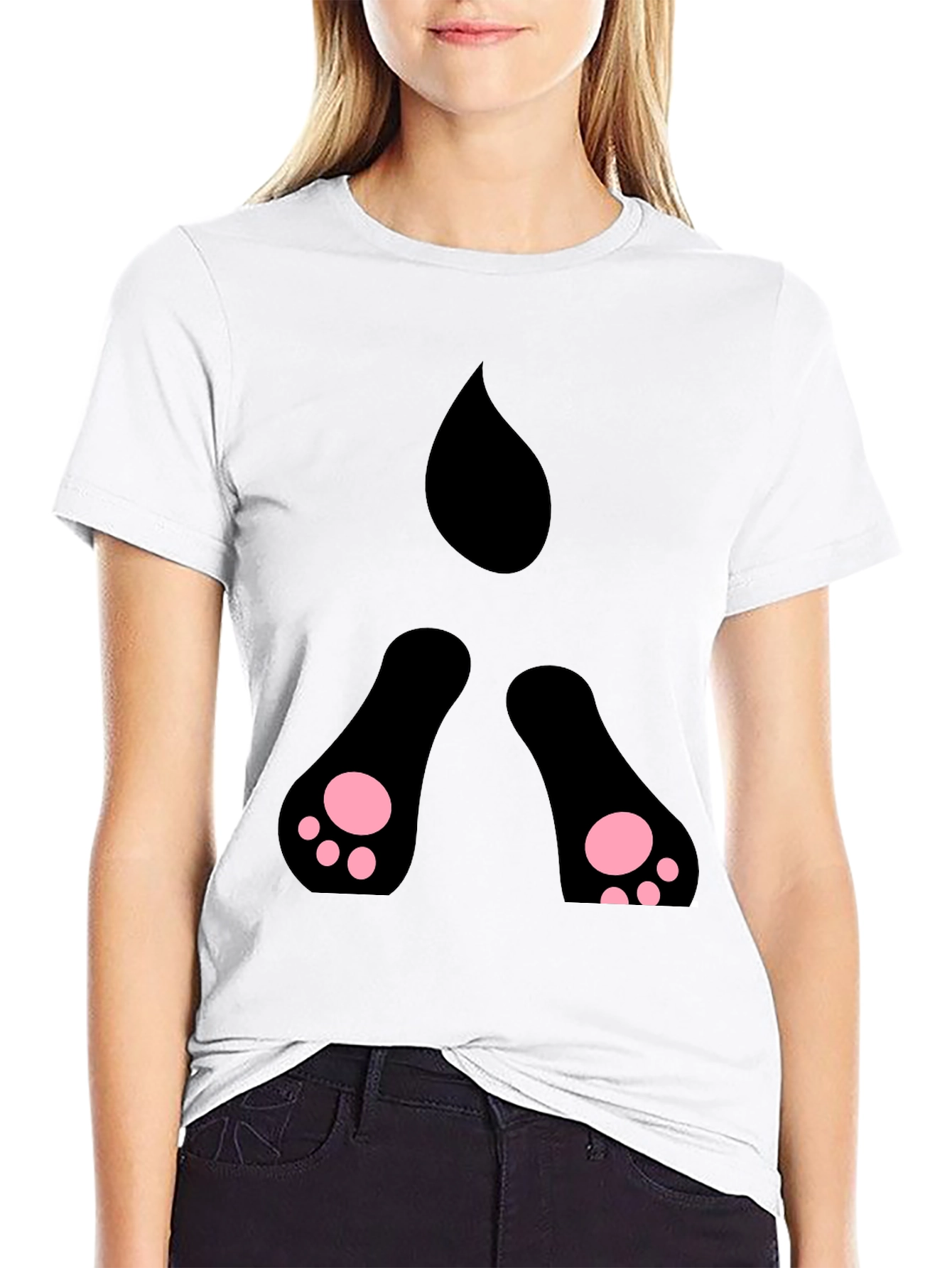 Black Cat Peekaboo T-Shirt