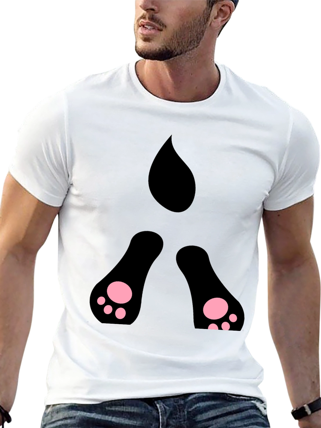 Black Cat Peekaboo T-Shirt