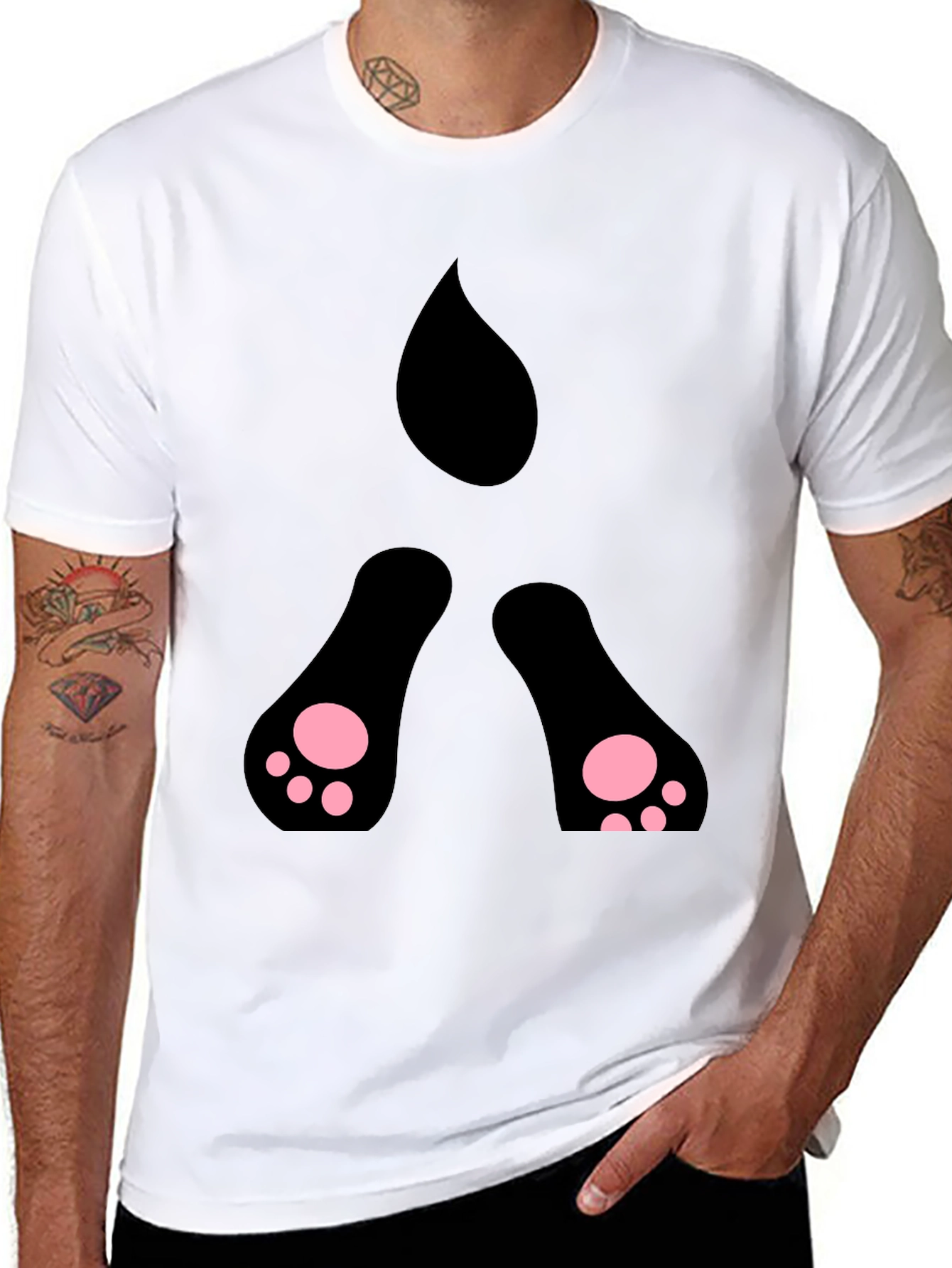 Black Cat Peekaboo T-Shirt