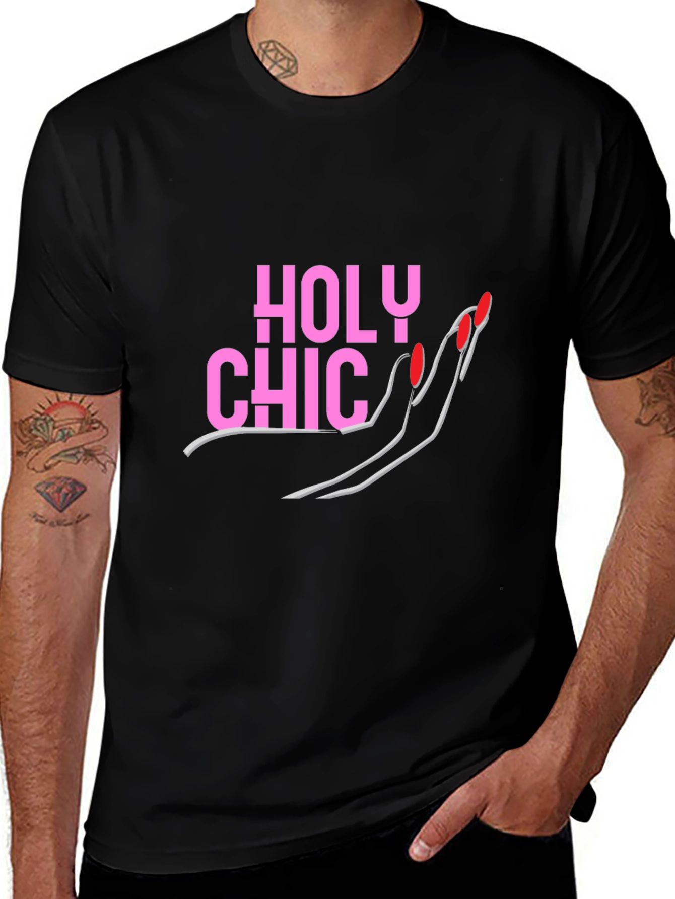 Holy Chic Graphic Tee - Fashionable Womens T-Shirt