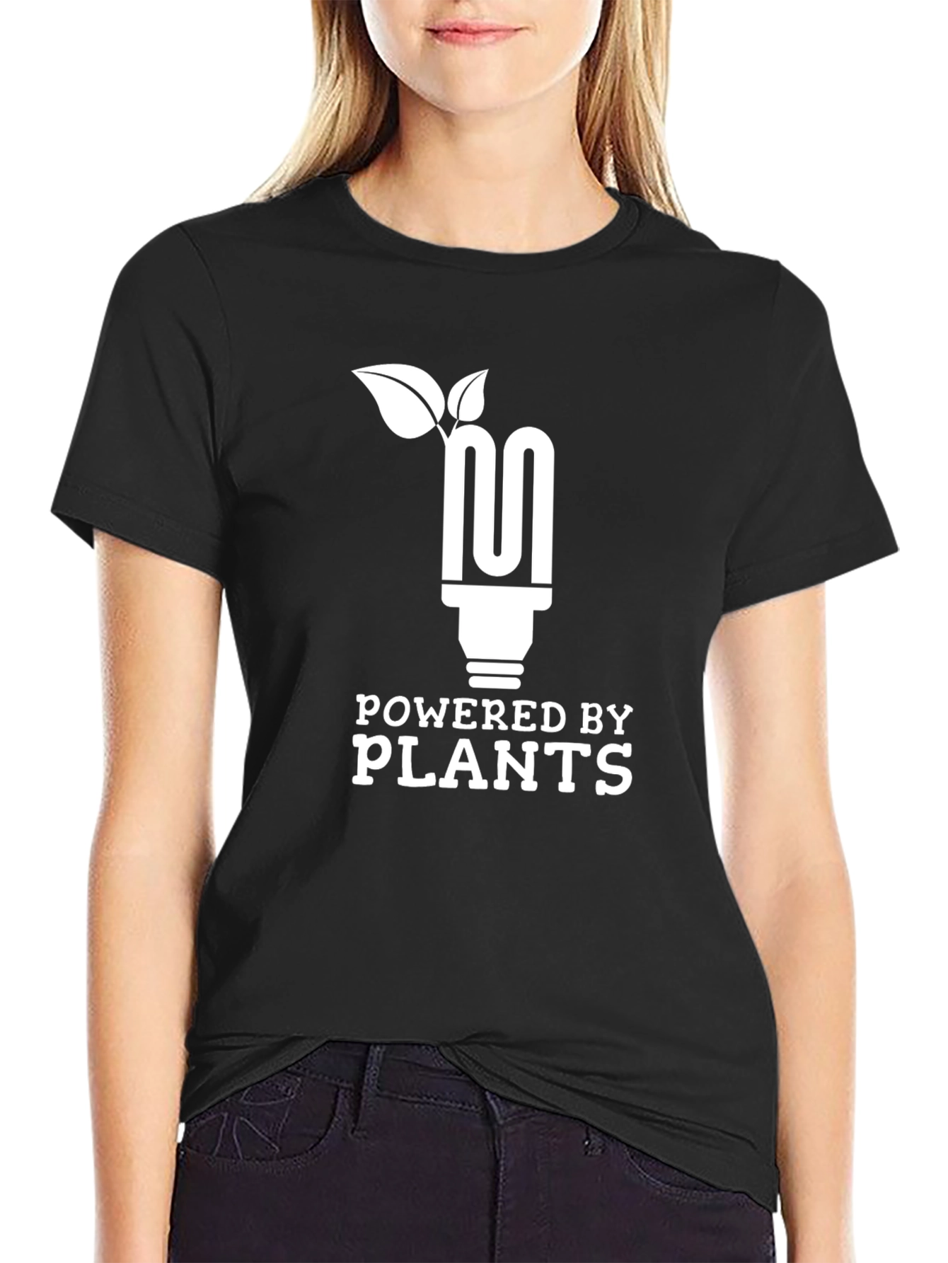 Powered by Plants Graphic Tee - Eco-Friendly T-Shirt