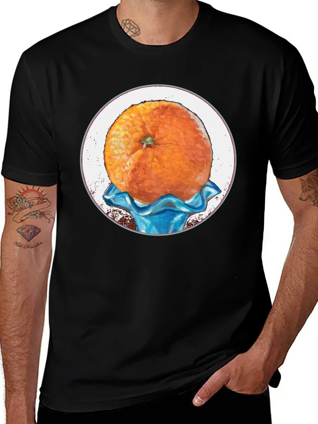 Orange Fruit Graphic Tee - Unique Design
