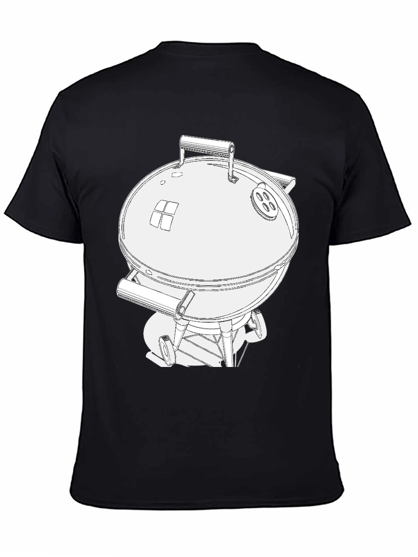 BBQ Grill Graphic Tee - Charcoal Smoker T-Shirt