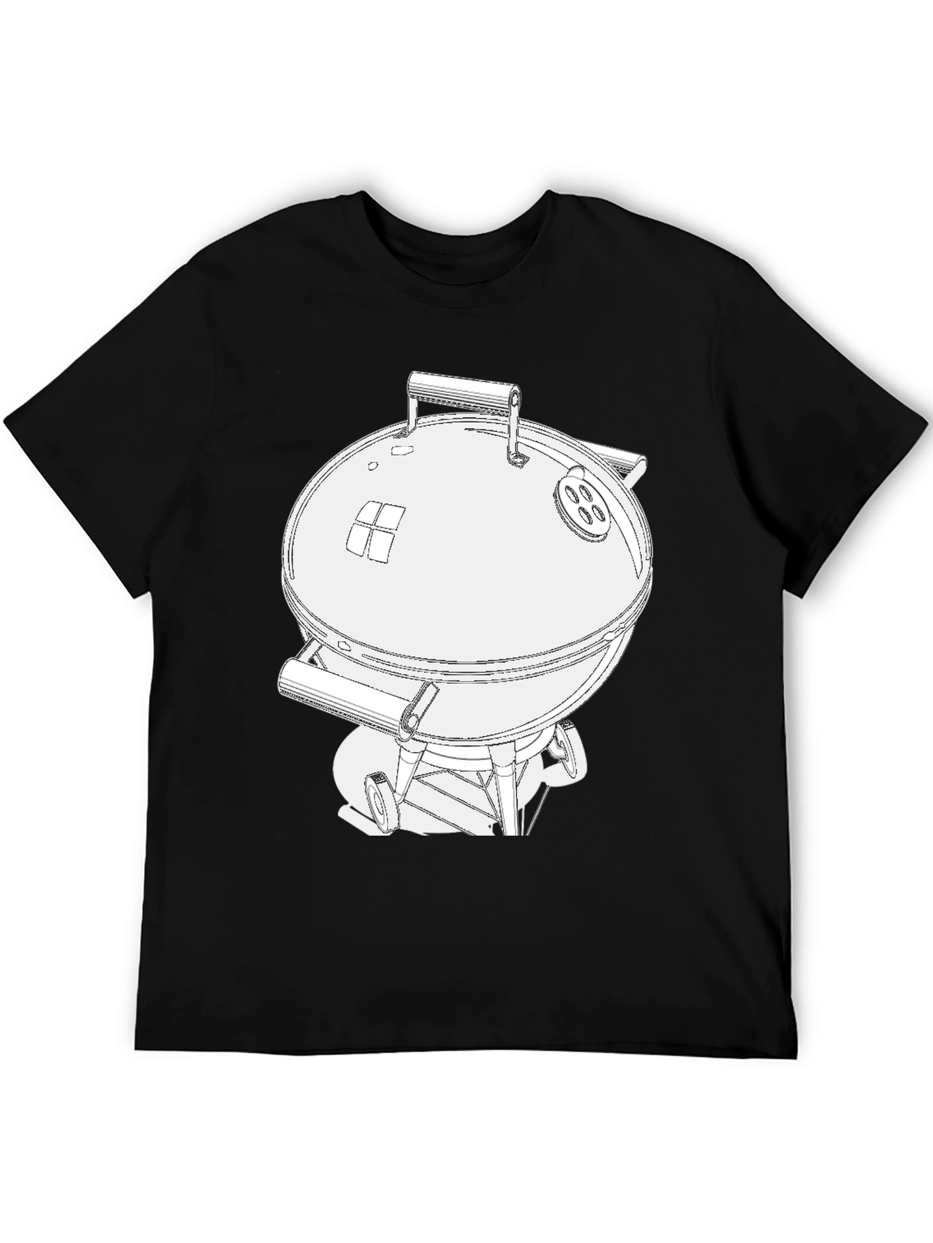 BBQ Grill Graphic Tee - Charcoal Smoker T-Shirt