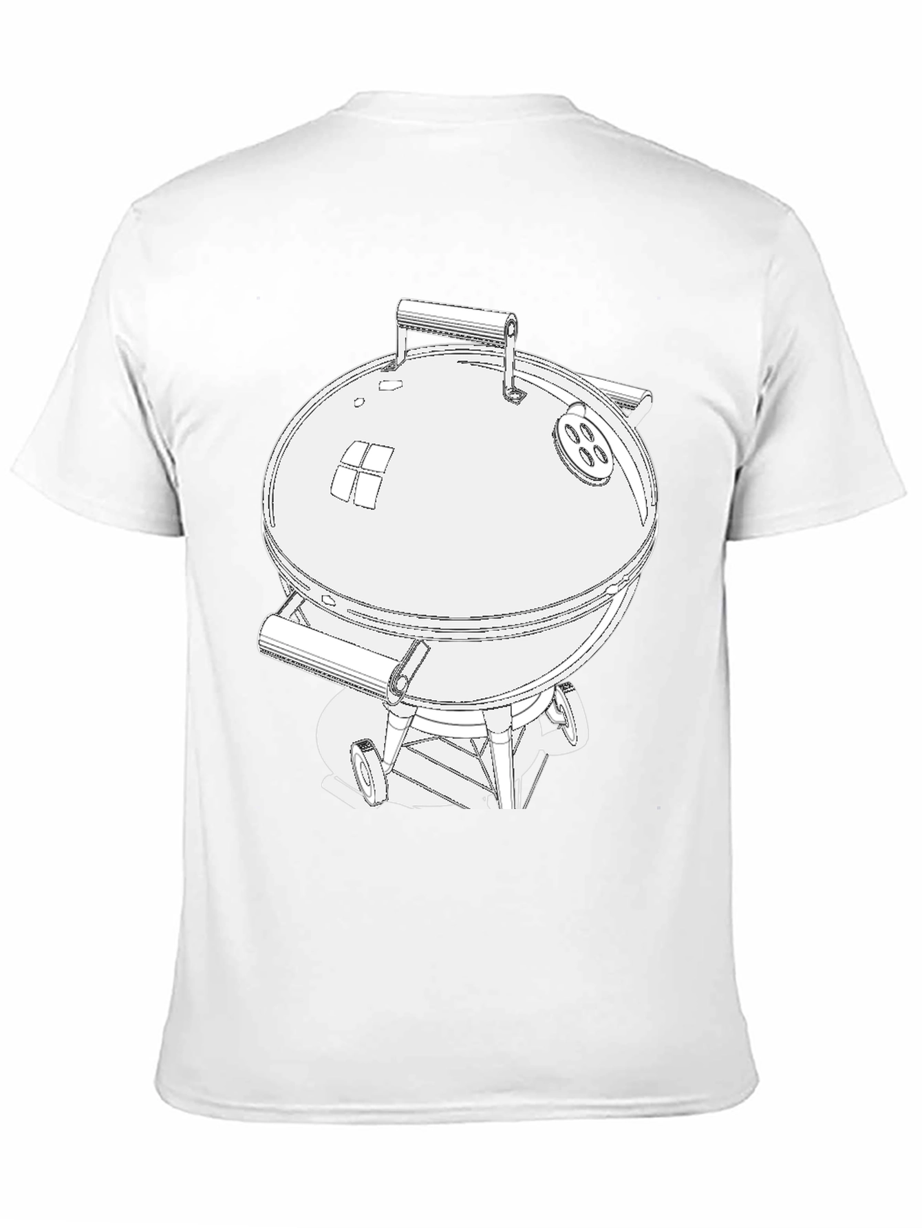 BBQ Grill Graphic Tee - Charcoal Smoker T-Shirt