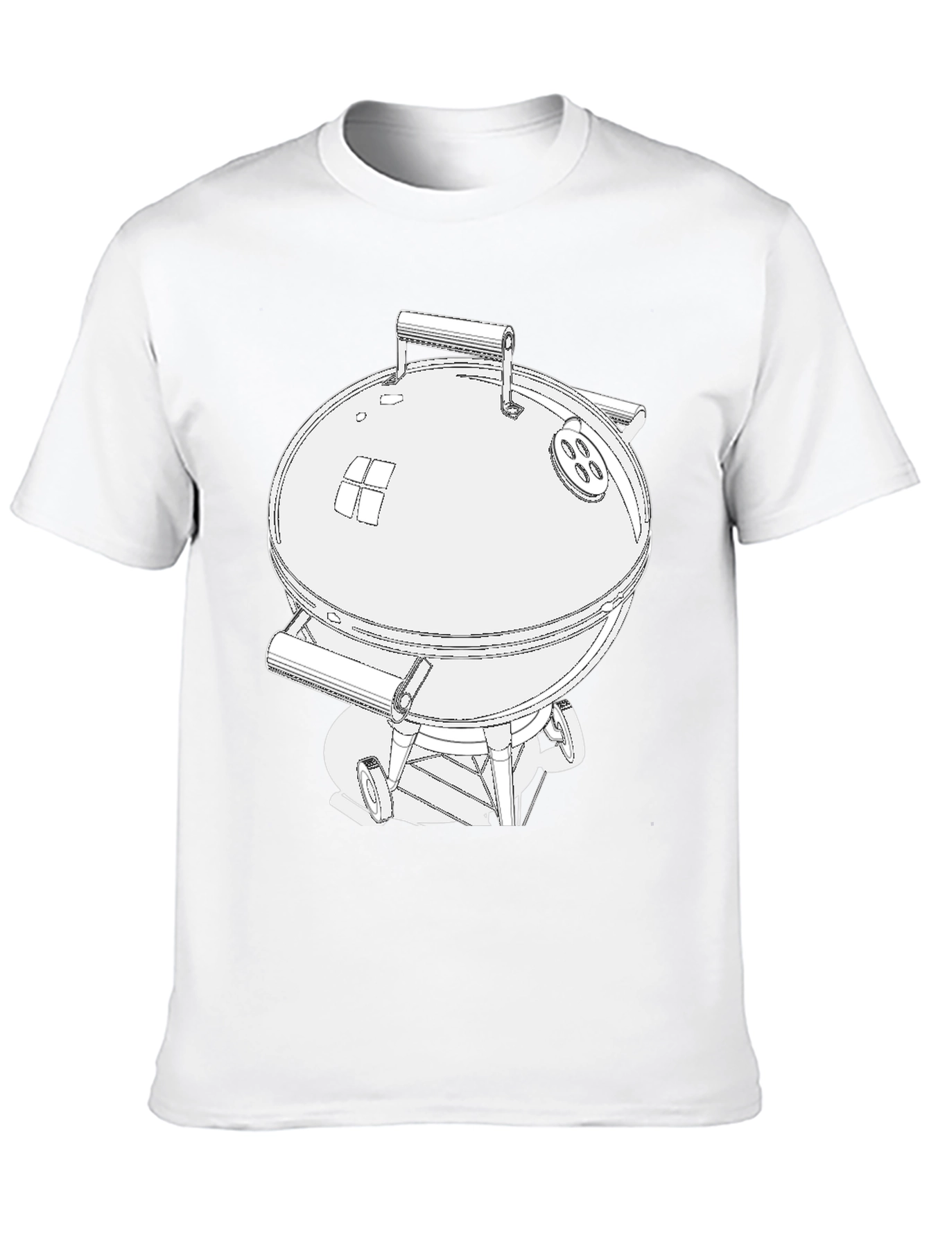 BBQ Grill Graphic Tee - Charcoal Smoker T-Shirt