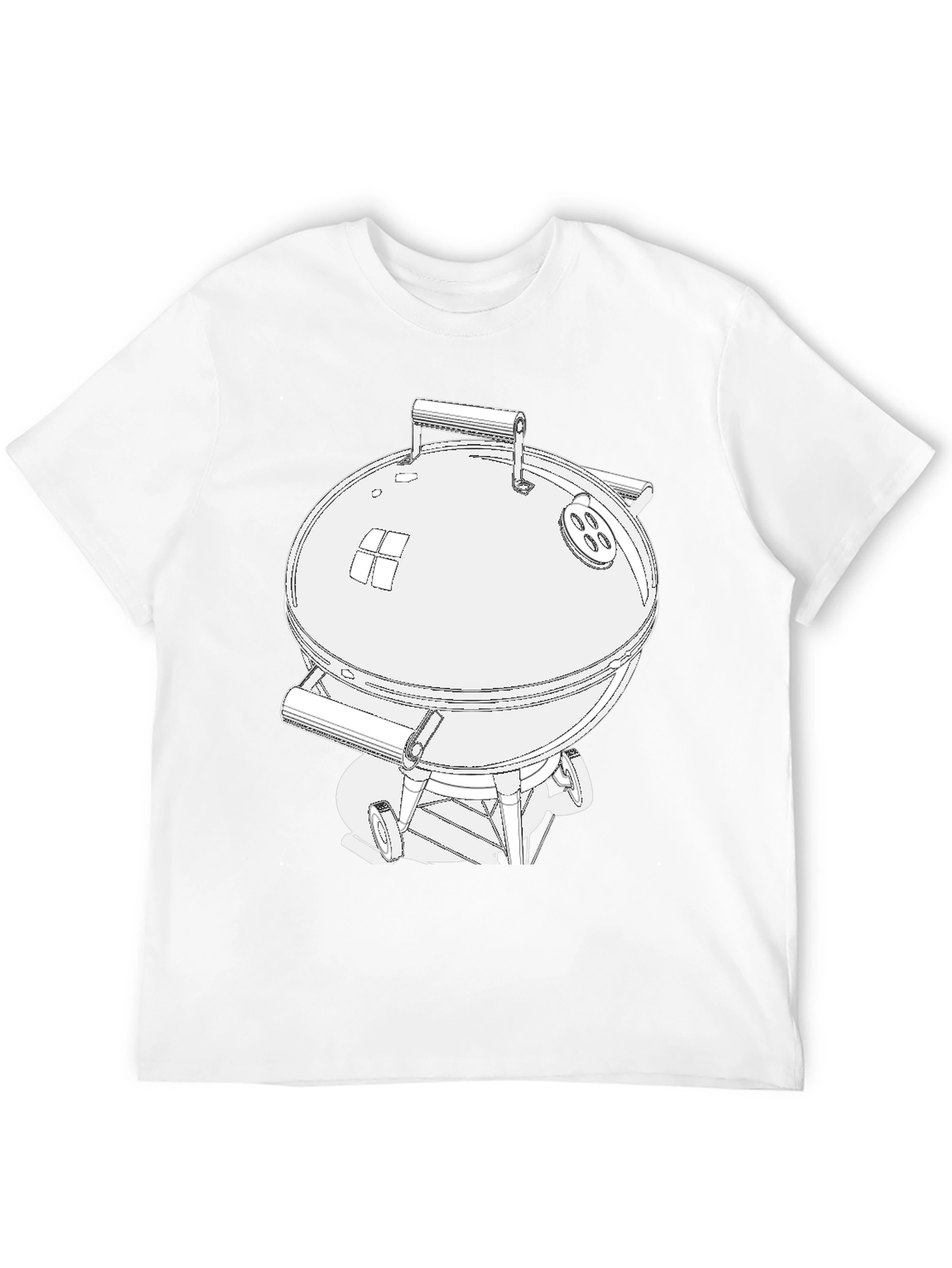BBQ Grill Graphic Tee - Charcoal Smoker T-Shirt