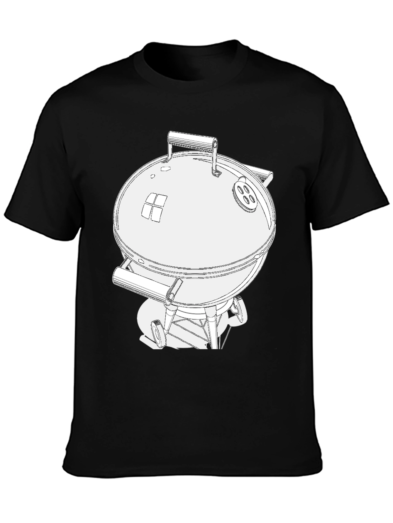BBQ Grill Graphic Tee - Charcoal Smoker T-Shirt