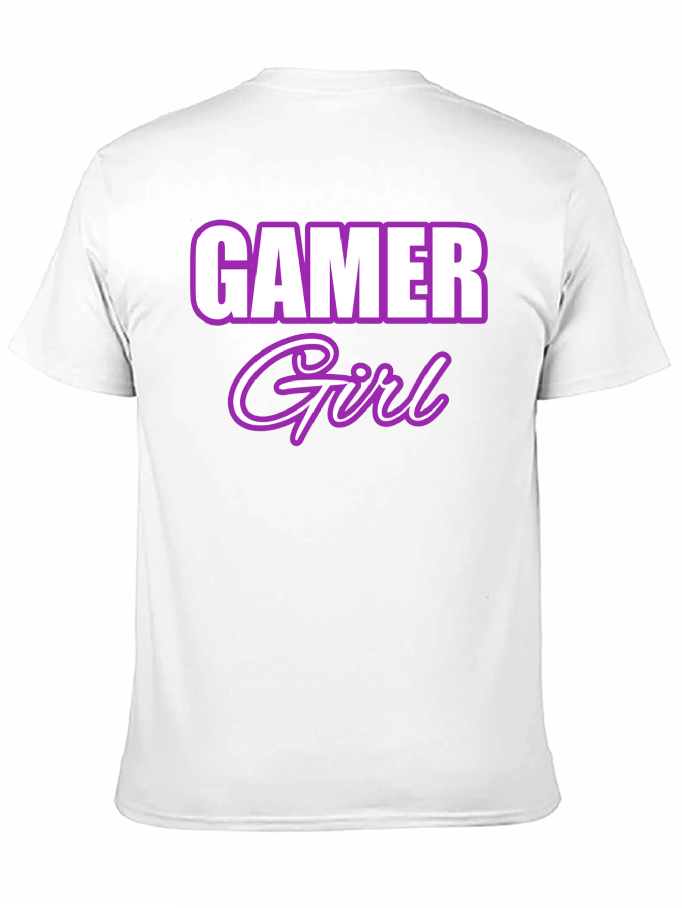 Gamer Girl Graphic Tee - Black Cotton Blend