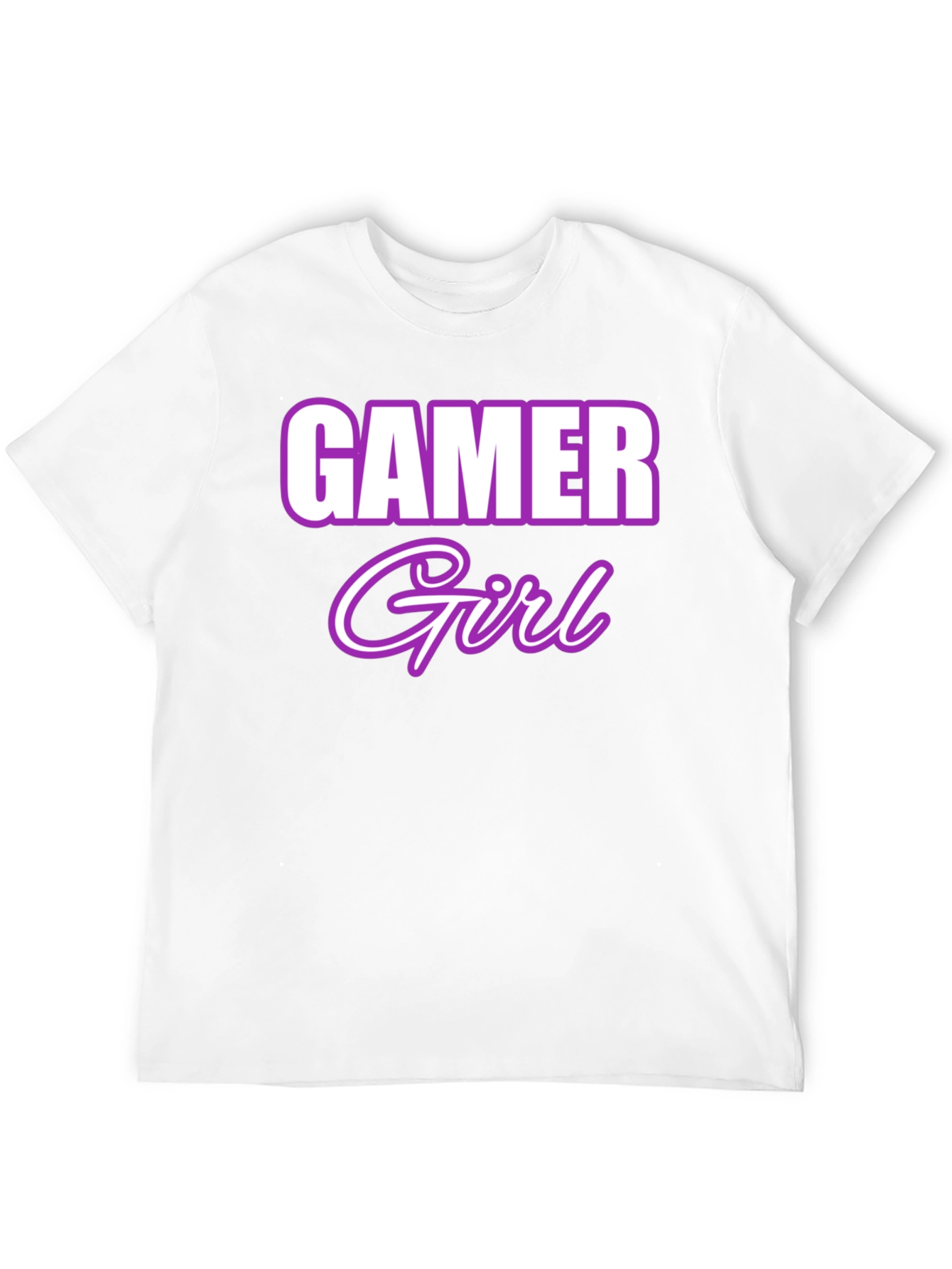 Gamer Girl Graphic Tee - Black Cotton Blend