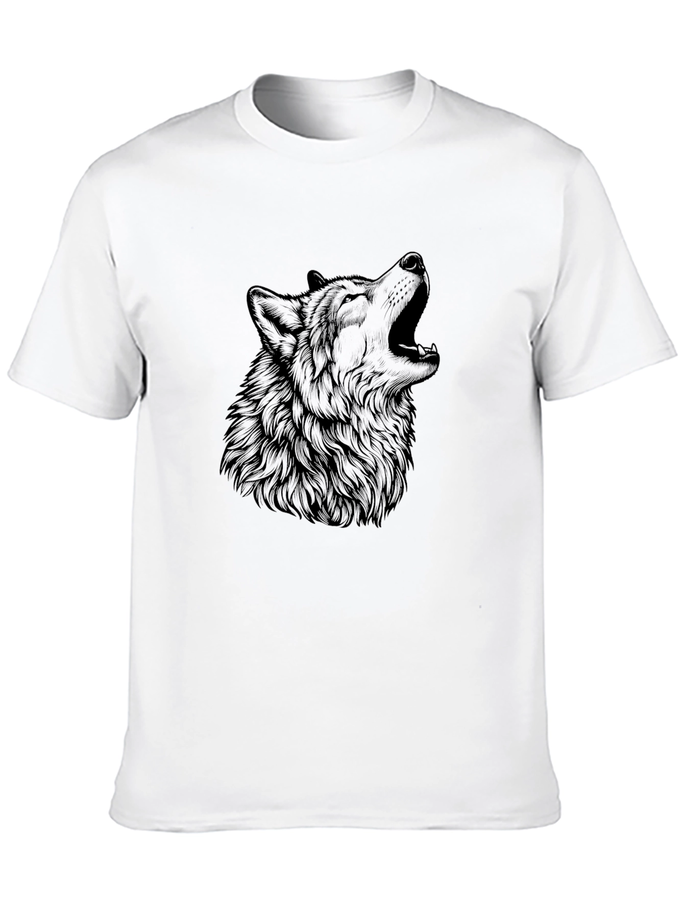 Black Wolf Graphic Tee - Mens Short Sleeve
